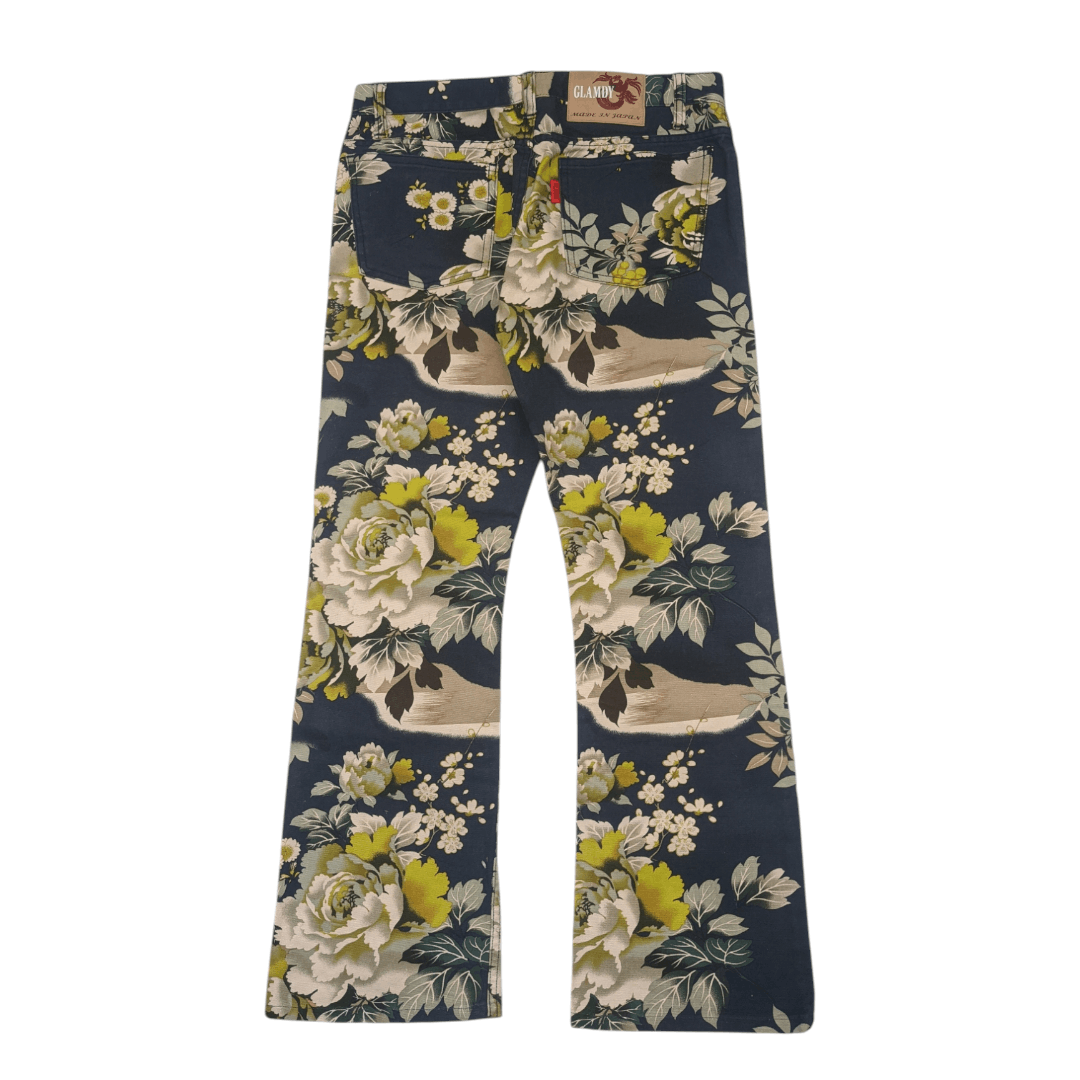Japanese Brand 00's Glamdy Floral Pants Size US 30 / EU 46 - 6 Thumbnail