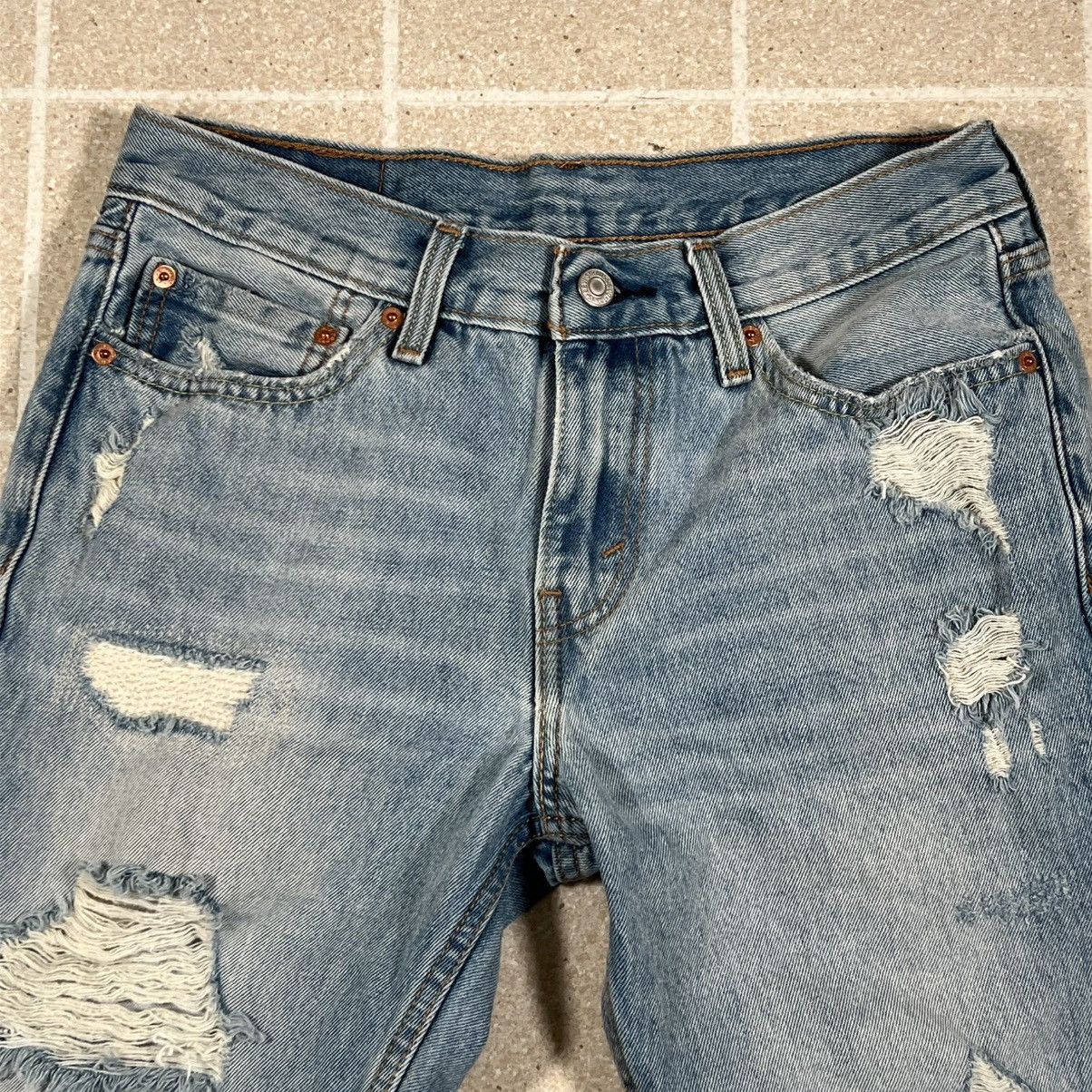 Levi's Levi's 511 Light Blue Distressed Denim Shorts sz 28 Jorts Size US 28 / EU 44 - 2 Thumbnail
