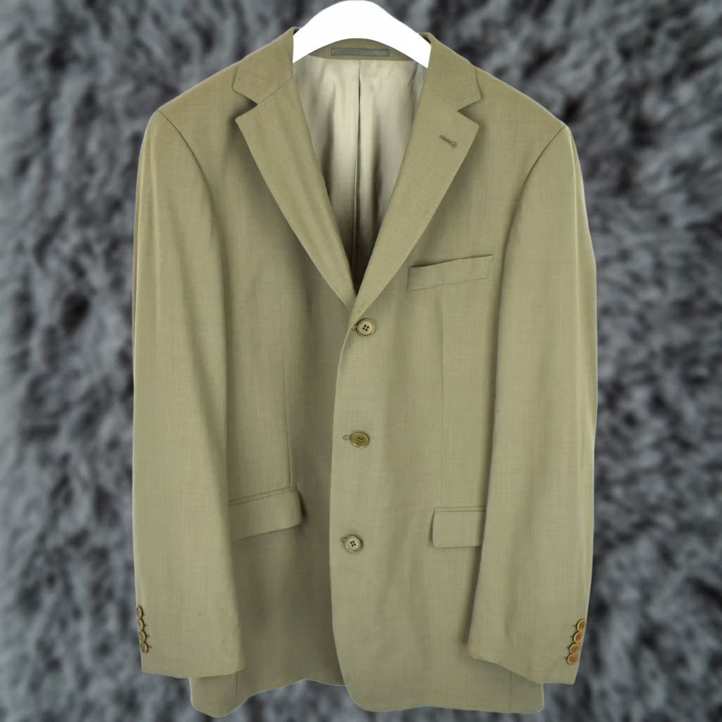Hugo Boss HUGO BOSS Black Label Rossellini/Movie Blazer Men LARGE Wool Blend Stretch Green Size 42R - 1 Thumbnail