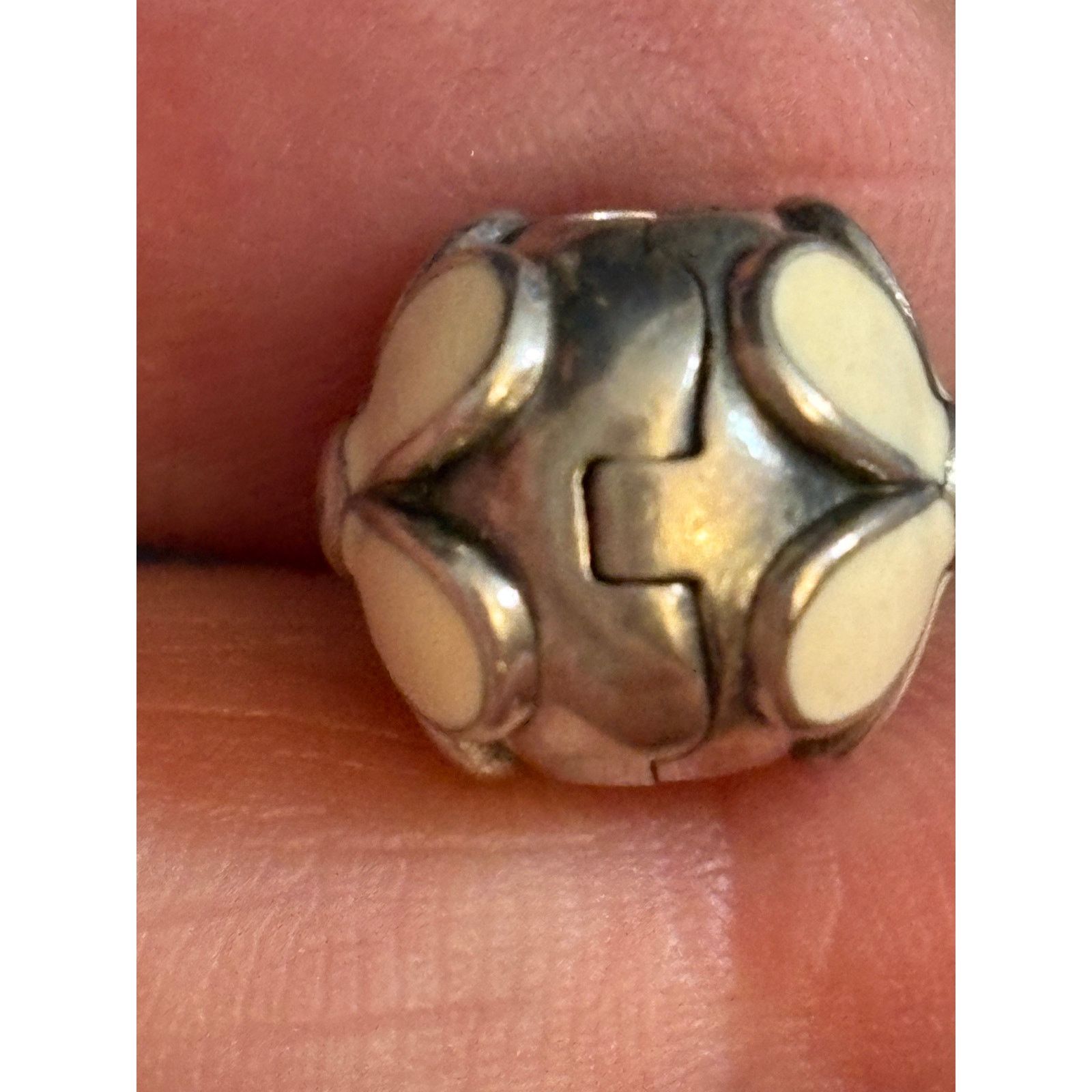 pandora Pandora White Enamel Flower Charm S925 ALE Sterling Silver Size ONE SIZE - 3 Thumbnail