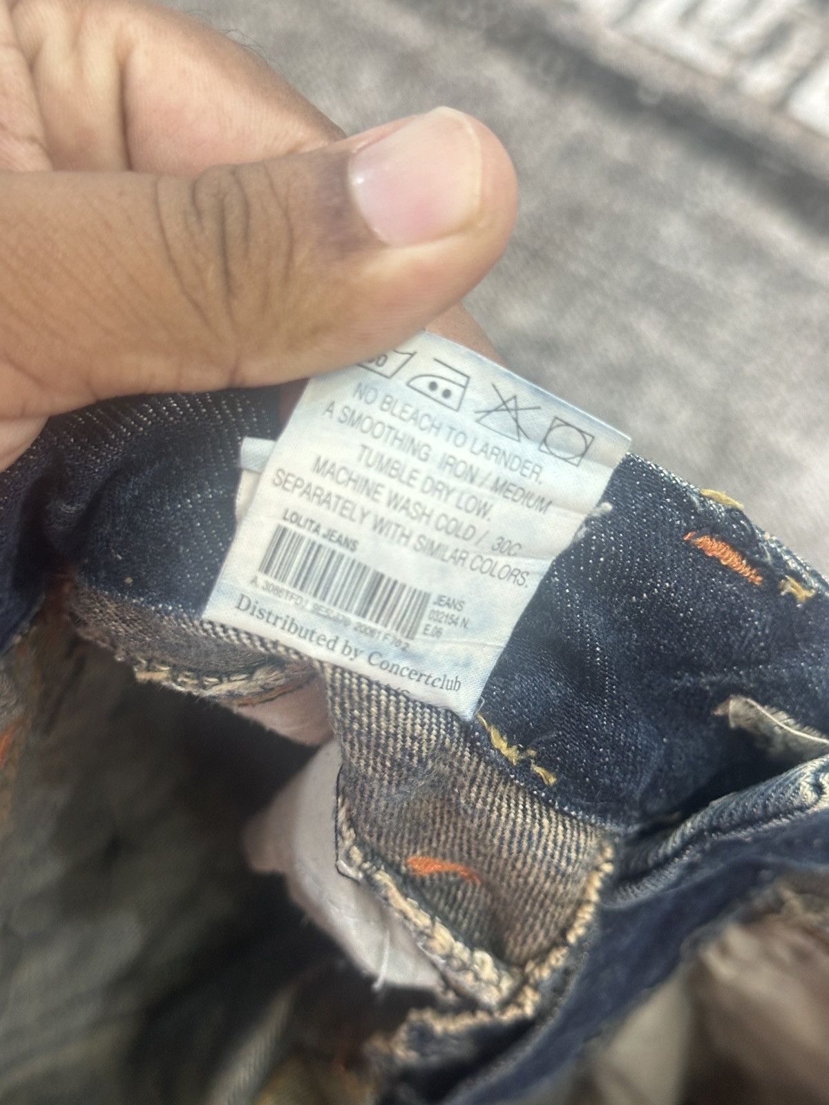 If Six Was Nine Lolita Distressed Denim Jeans Size US 30 / EU 46 - 9 Thumbnail
