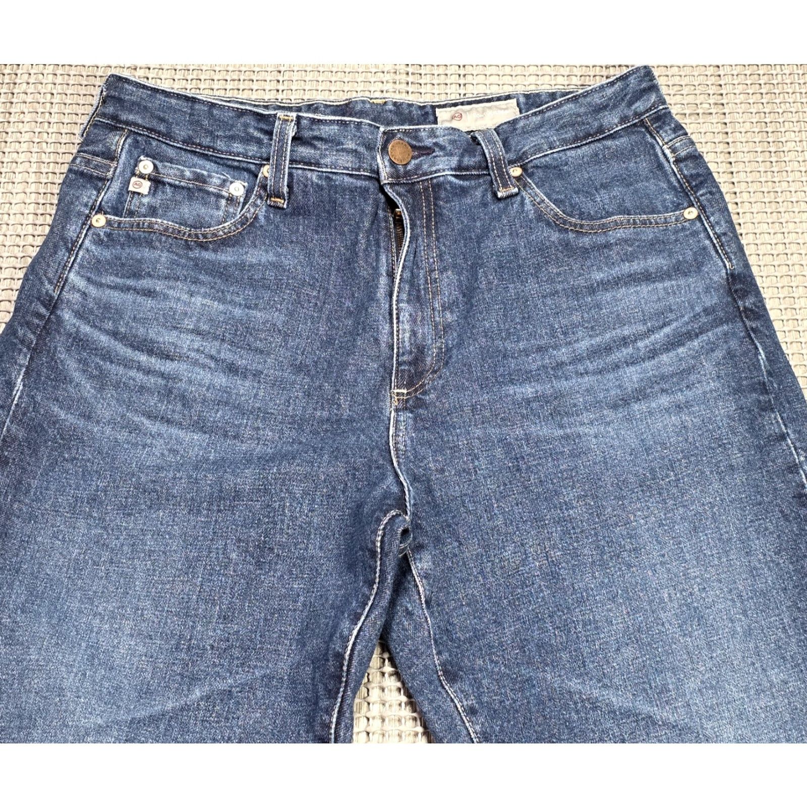 Vintage AG Adriano Goldschmied 31 Alexxis Boot High Rise Jeans 31x30 Blue Denim Slim Bootcut Womens 31 Size 24" / US 00 / IT 34 - 3 Thumbnail