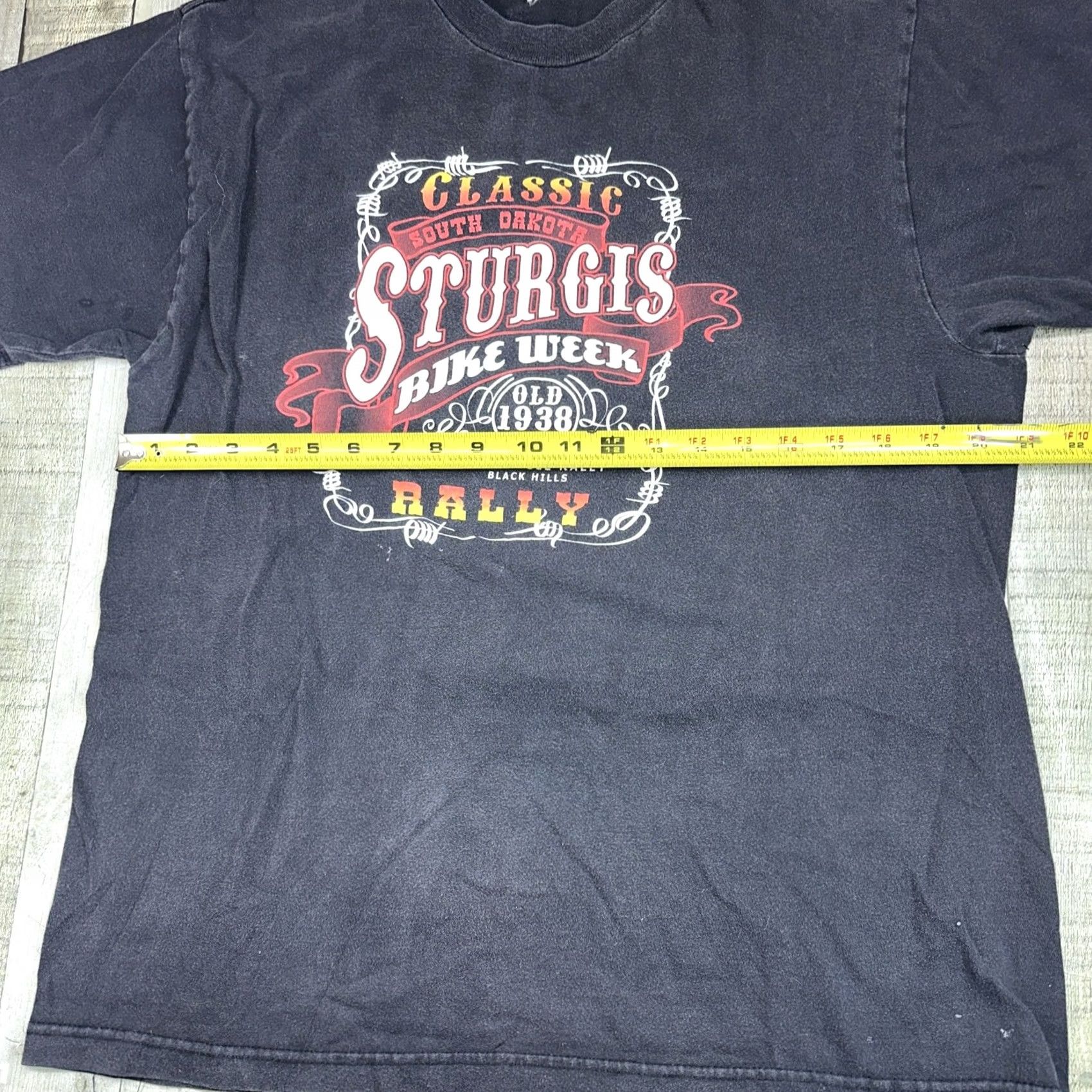 Vintage VINTAGE Sturgis T-Shirt Mens L Black 90s Biker Graphic Print South Dakota USA City Patriotic College Grunge Retro Limited Edition Vikings? Size US L / EU 52-54 / 3 - 3 Thumbnail
