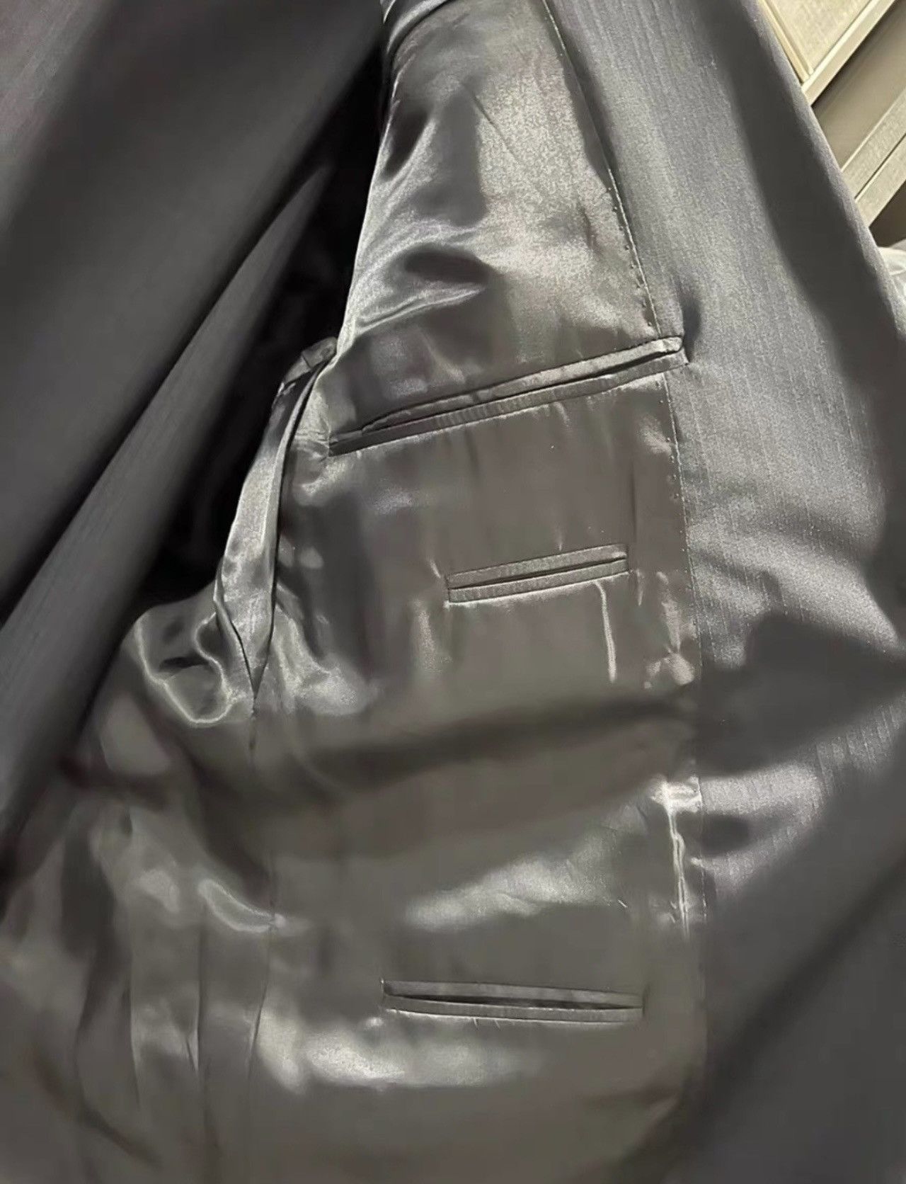 Valentino Valentino black striped patterns suite and trousers Size 54R - 3 Thumbnail