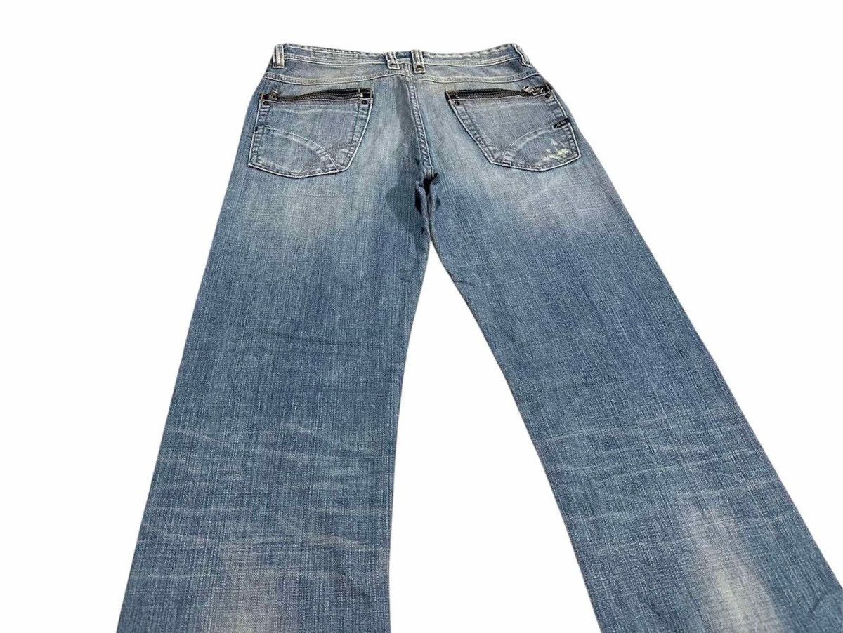 GAS × If Six Was Nine × Japanese Brand 🔥Sick Y2K Gas Jeans Light Wash Flared Denim Faded Size US 30 / EU 46 - 9 Thumbnail