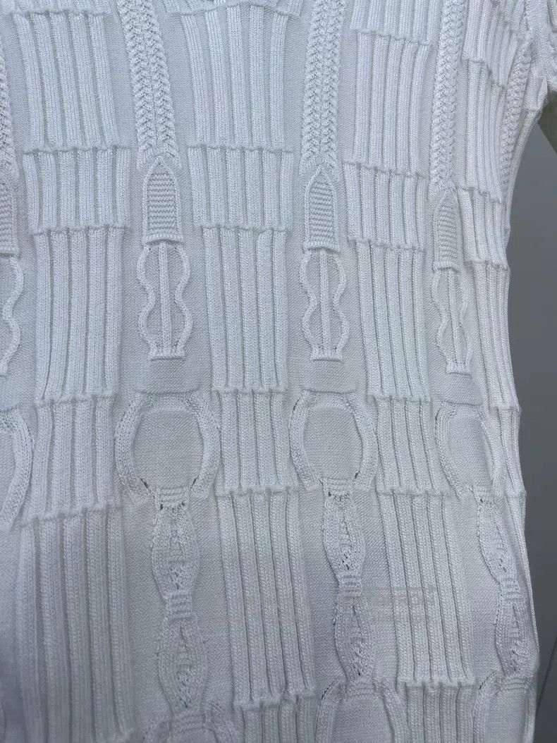 Hermes Hermes Jacquard polo knit short sleeve Size XXS / US 00 / IT 34 - 4 Thumbnail