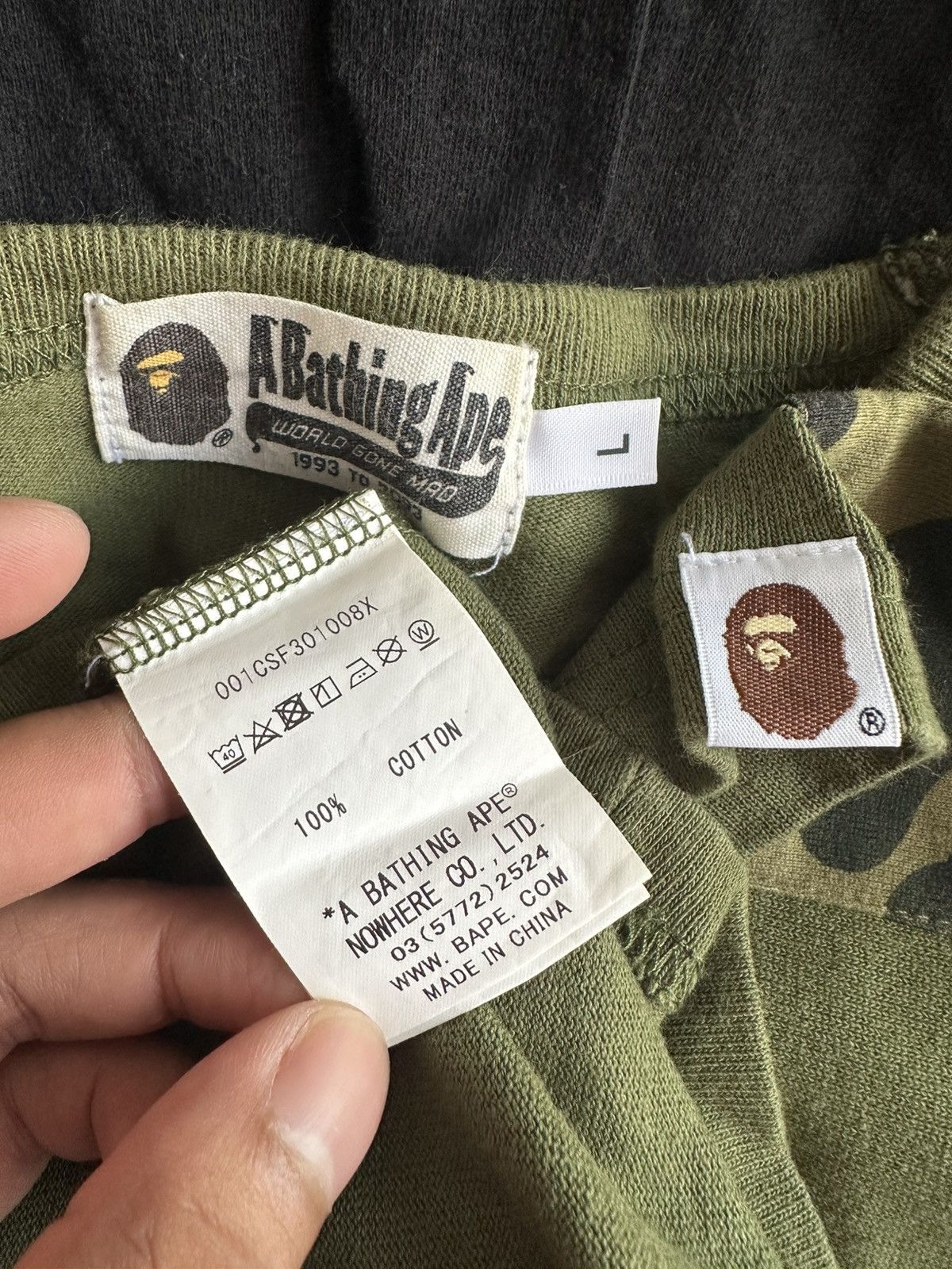 Bape Vintage A Bathing Ape Bape Angry Face Streetwear Japan Size US L / EU 52-54 / 3 - 3 Thumbnail