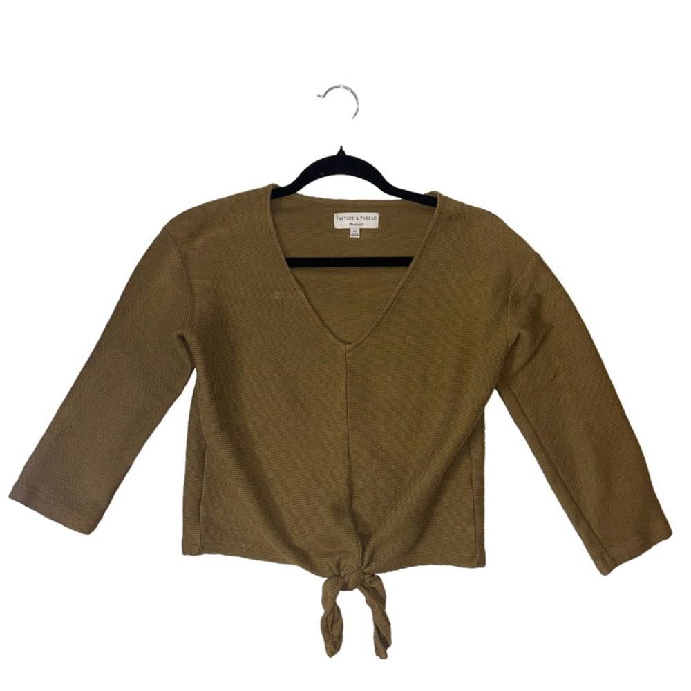 Madewell Madewell l Texture & Thread Front Tie Top XS Size XS / US 0-2 / IT 36-38 - 2 Thumbnail