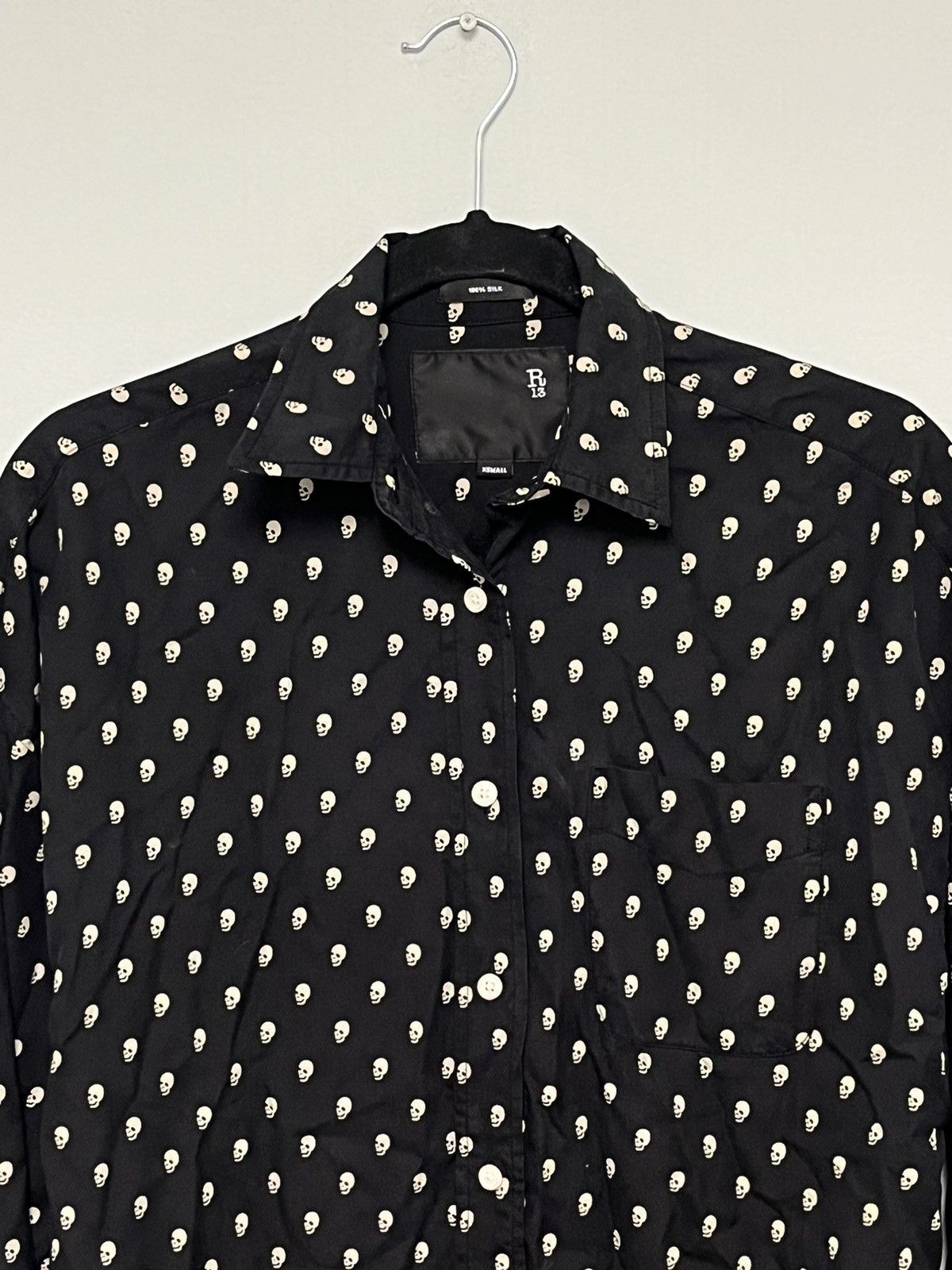 R13 Skulls shirt. Xs Size XS / US 0-2 / IT 36-38 - 5 Thumbnail