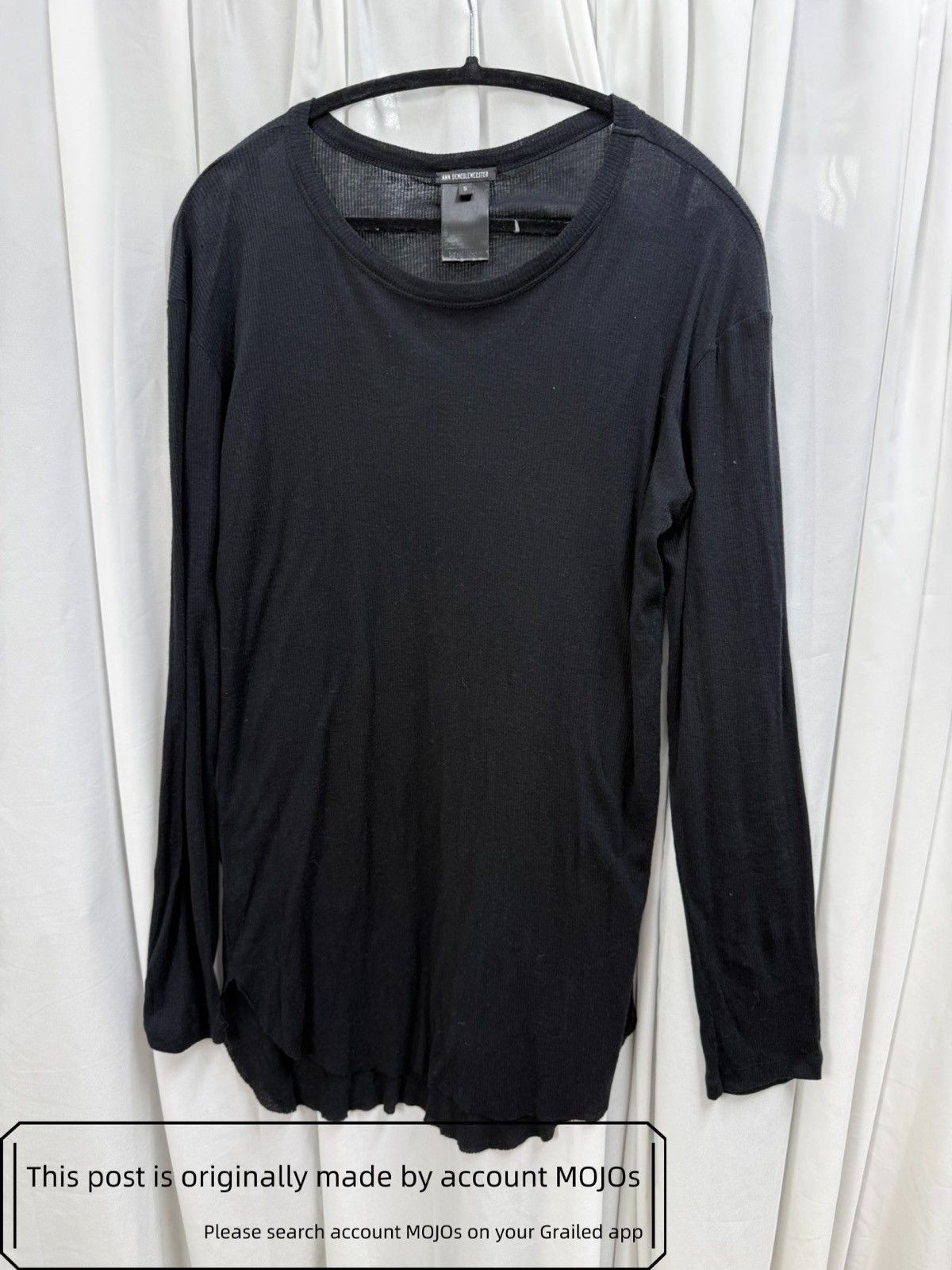 Ann Demeulemeester Archive 2009 two tones long sleeves tee | Grailed