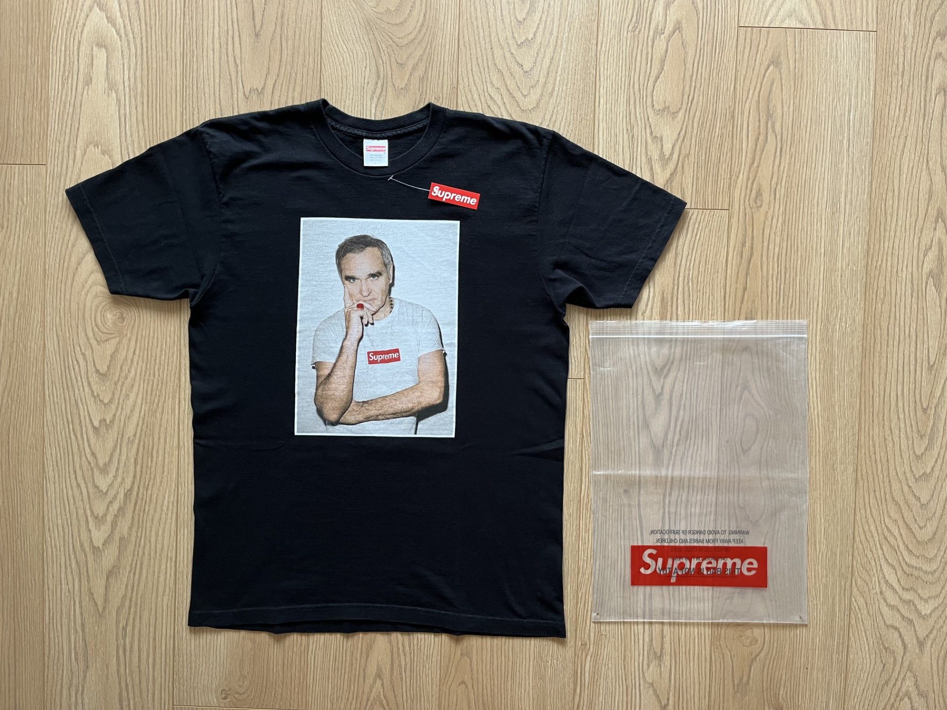 Supreme 2016 Supreme Morrissey Picture tee shirt Large Black Smiths |  Grailed