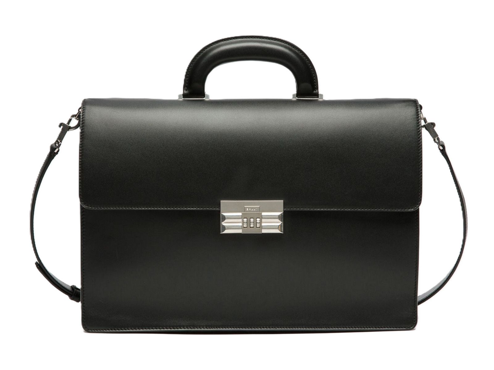 Bally BALLY Busy black deerskin leather dial combination briefcase Size ONE SIZE - 2 Thumbnail