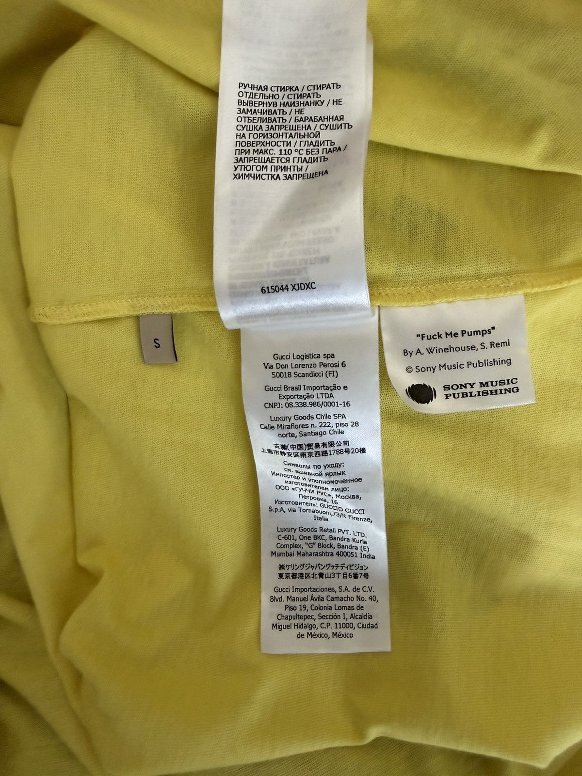 Gucci Gucci 100 Amy Winehouse Shirt Size US S / EU 44-46 / 1 - 6 Thumbnail