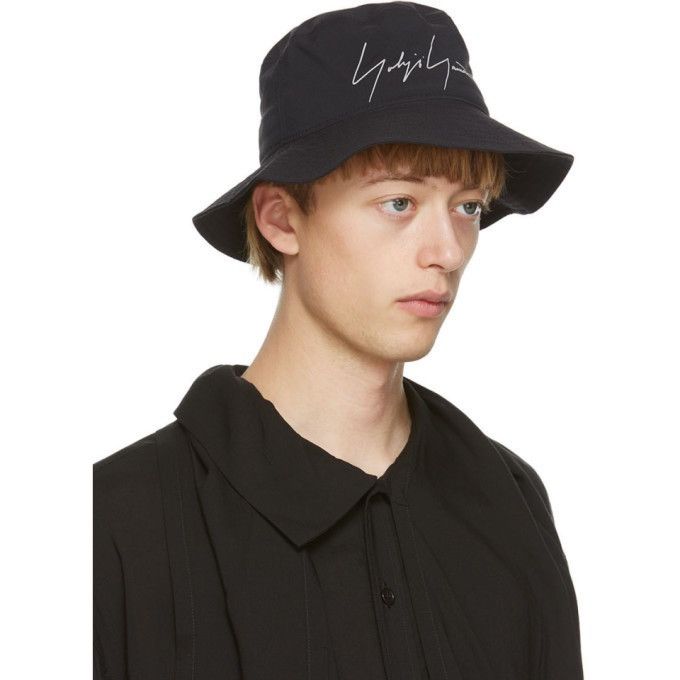 Yohji Yamamoto Yohji Yamamoto Pour Homme x New Era Gore-tex Logo Bucket Hat Size ONE SIZE - 2 Thumbnail
