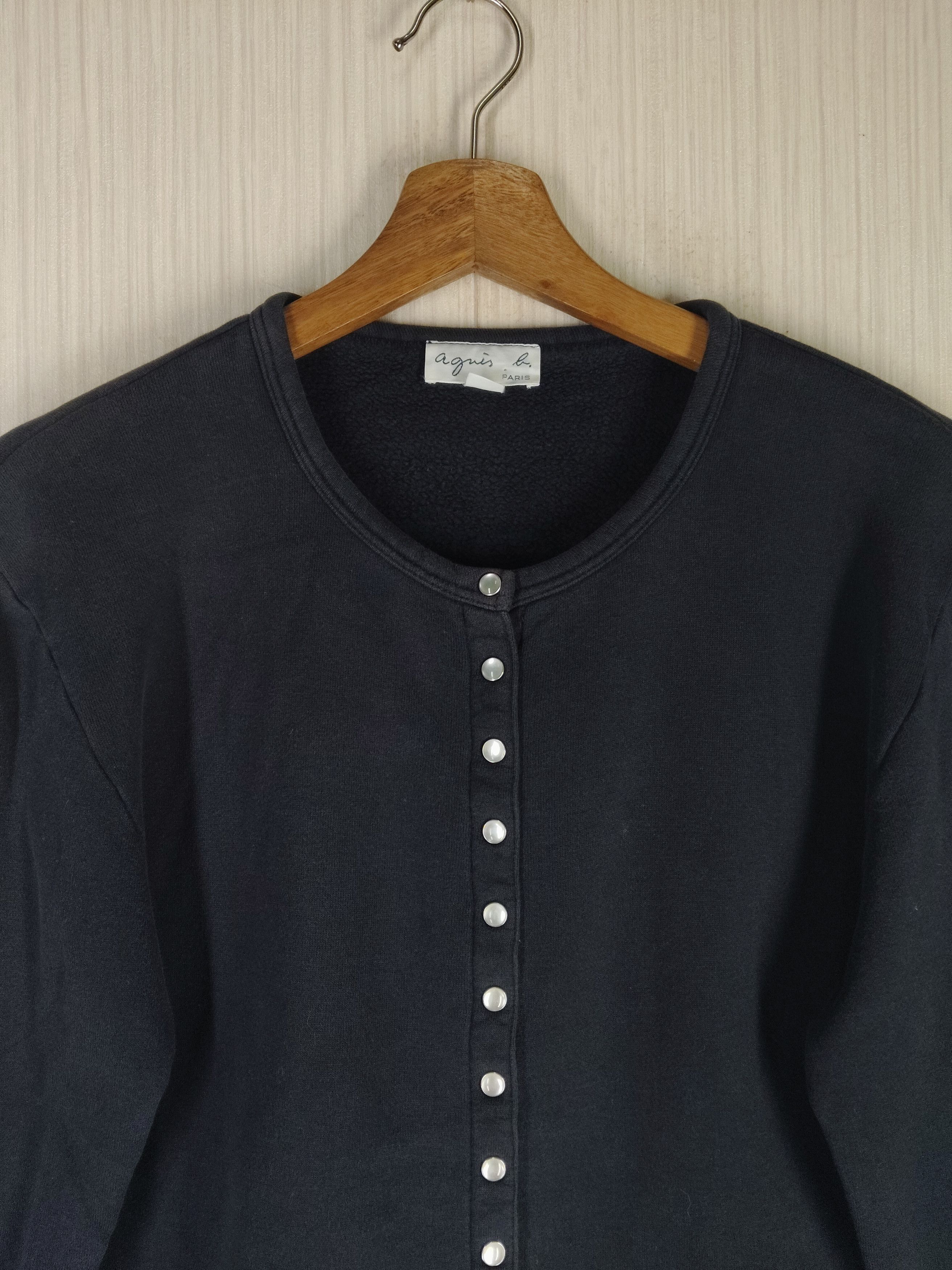 agnes b. Rare Vintage Agnes B. Paris Snap Button Cardigan Size S / US 4 / IT 40 - 3 Thumbnail