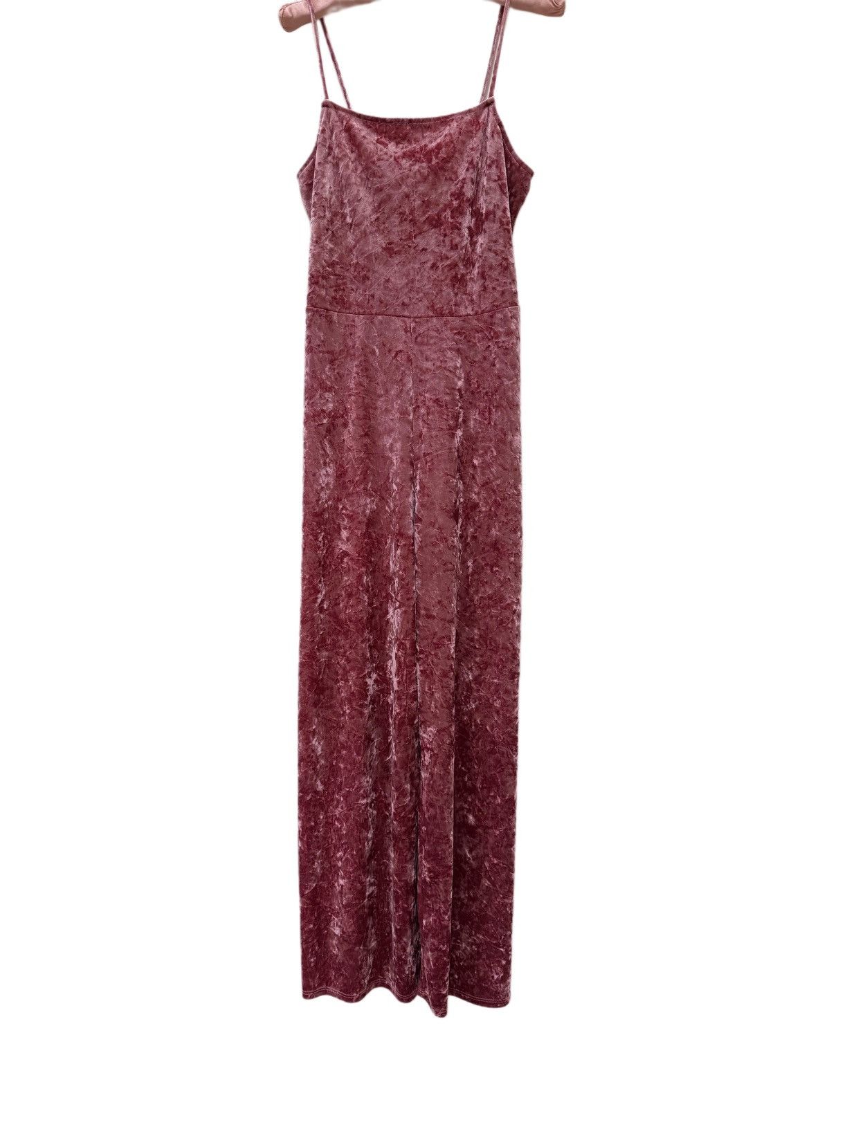 Other Free Press women’s M pink velvet sleeveless one piece romper Size 30" / US 8 / IT 44 - 1 Thumbnail