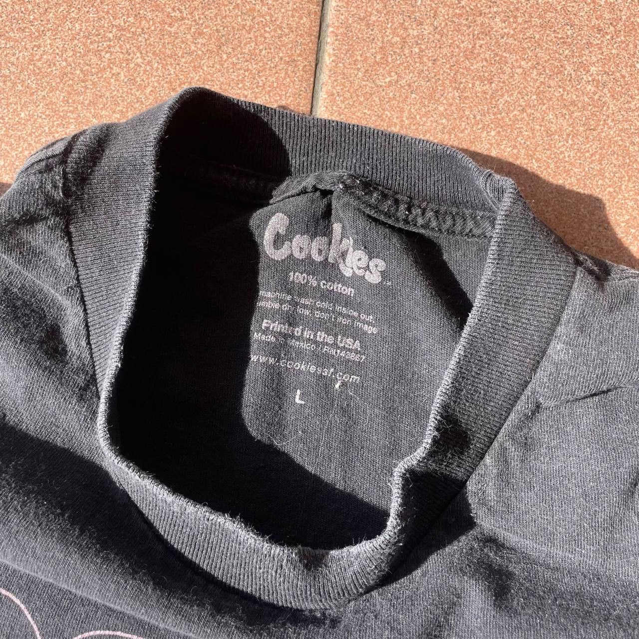 Cookies COOKIES BLACK FADED WORN TSHIRT Size US L / EU 52-54 / 3 - 4 Thumbnail