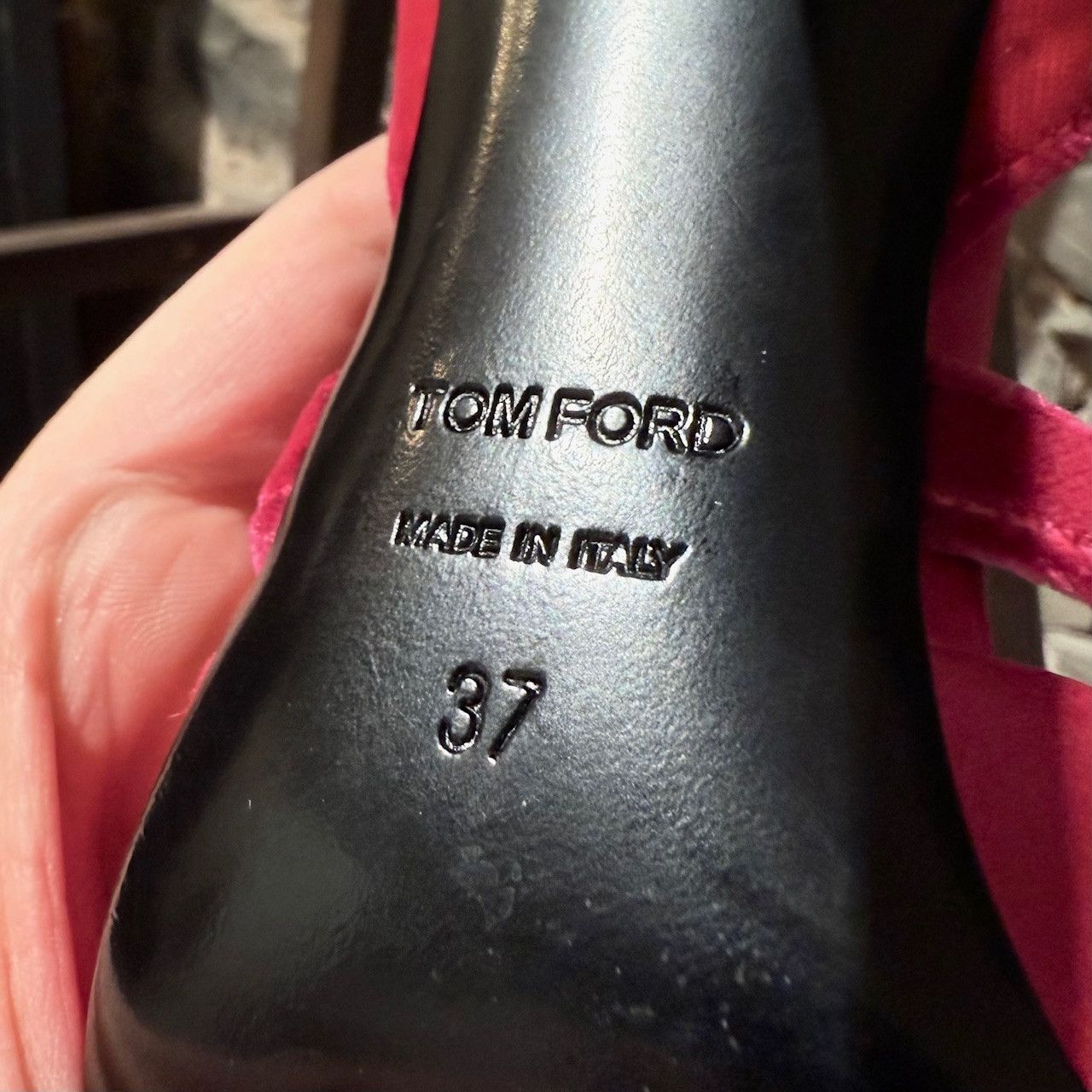 Tom Ford Tom Ford Fuchsia Satin Velvet Bow Pumps Size US 7 / IT 37 - 8 Thumbnail