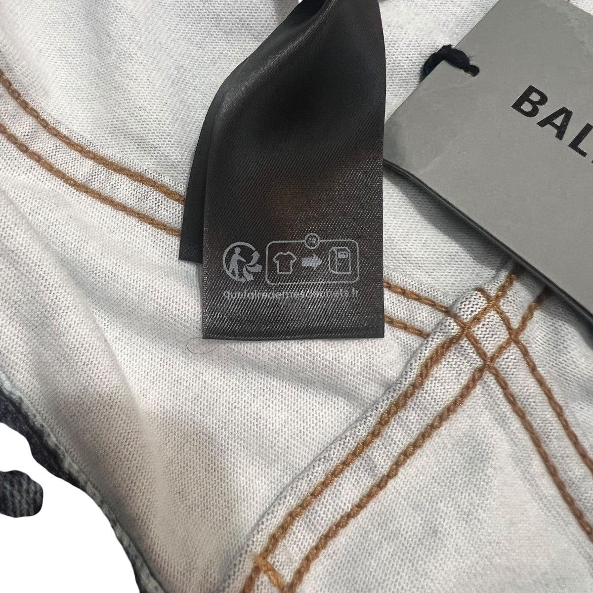 Balenciaga BALENCIAGA 2022AW Trompe-l’œil Heavy Cotton Jersey Denim Set Size US XS / EU 42 / 0 - 20 Thumbnail