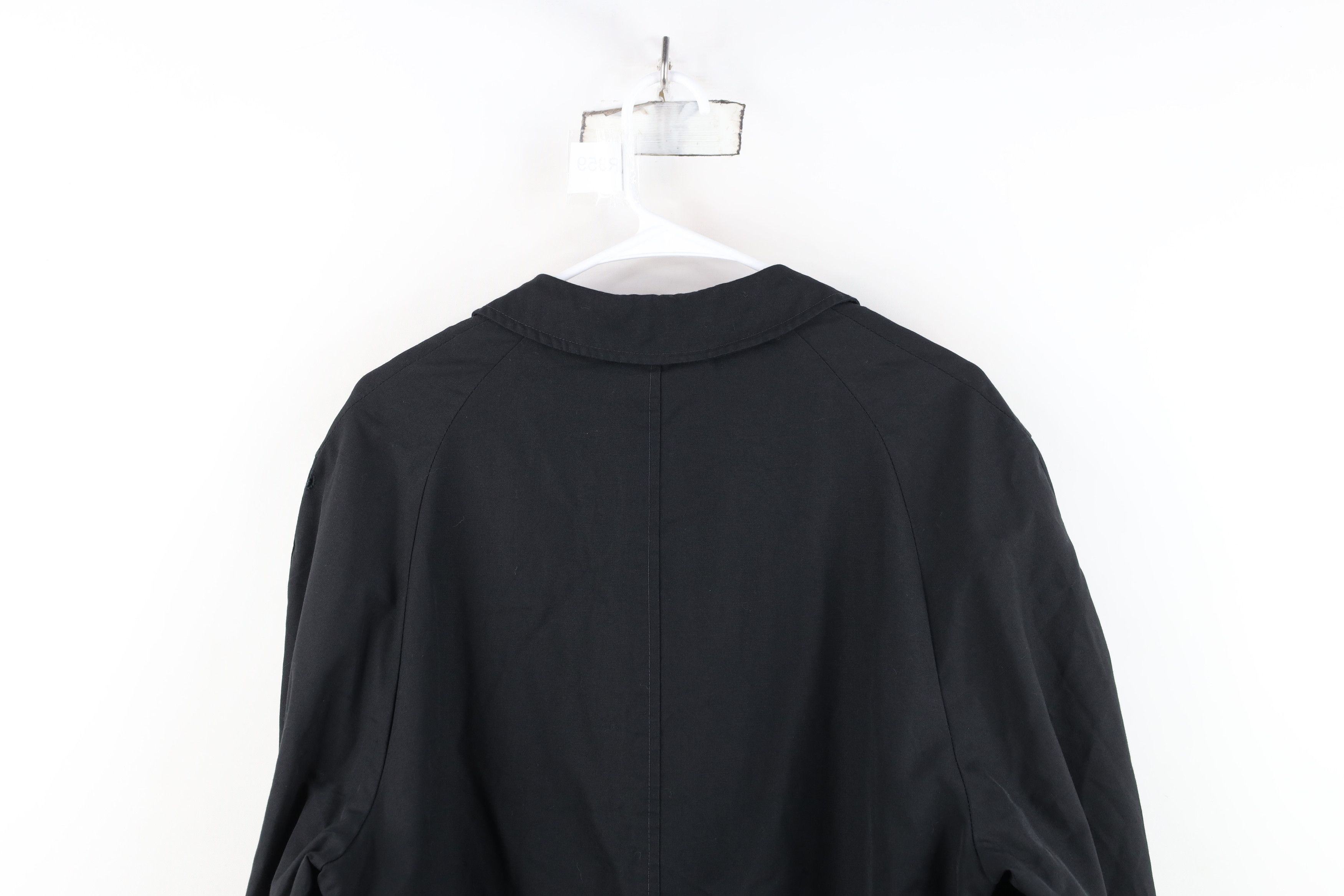 Vintage Vintage 50s 60s Streetwear Gabardine Trench Coat Black USA Size US XXL / EU 58 / 5 - 14 Thumbnail