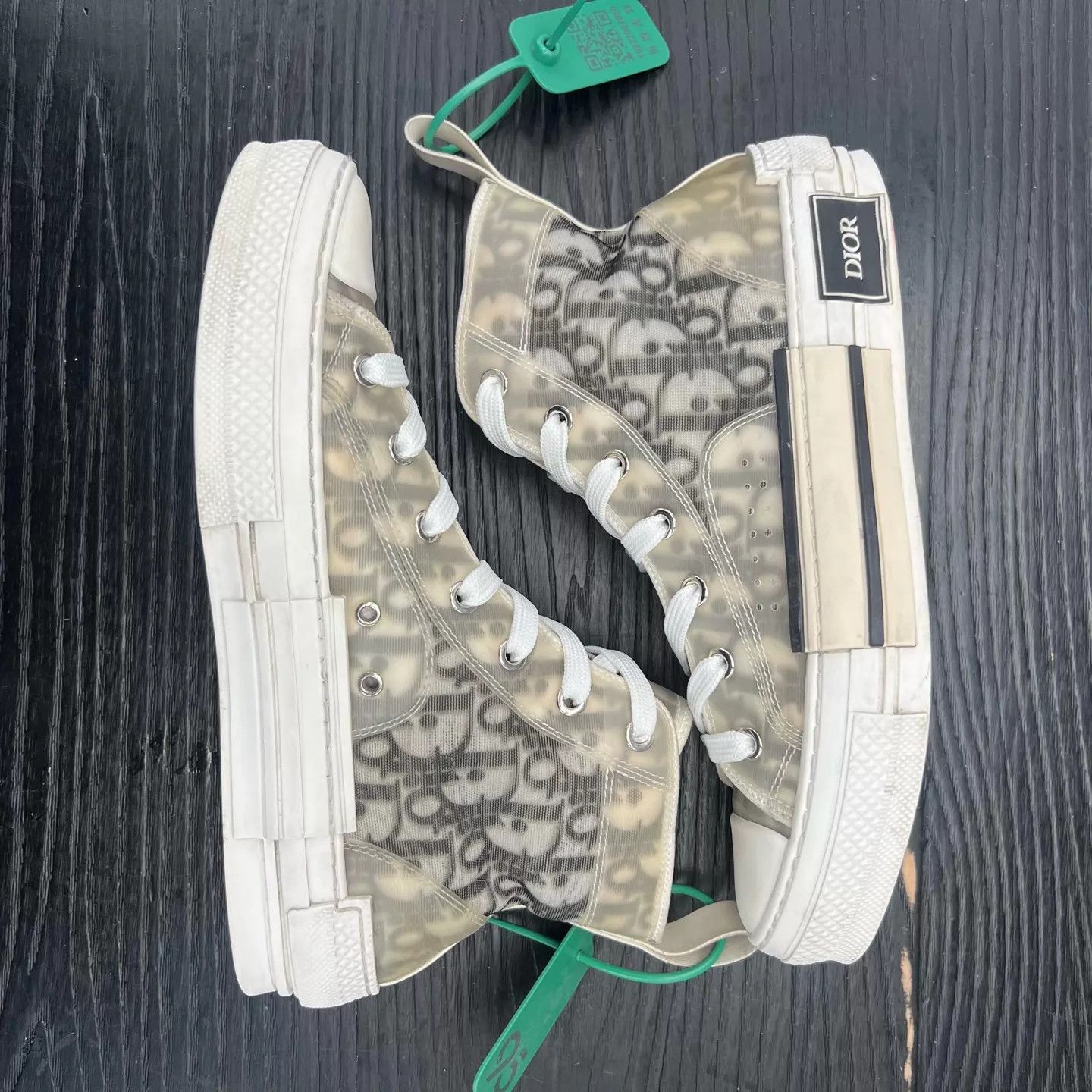 Dior Dior B23 Black White Hi Top 38 Boxed Oxidation Size US 7.5 / IT 37.5 - 2 Thumbnail
