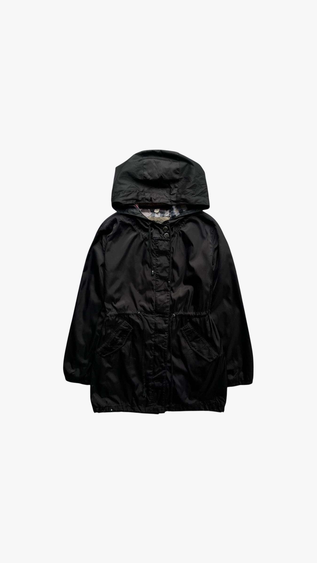 Burberry Vintage Y2K Women's Burberry Black Hooded Jacket Size S / US 4 / IT 40 - 1 Thumbnail