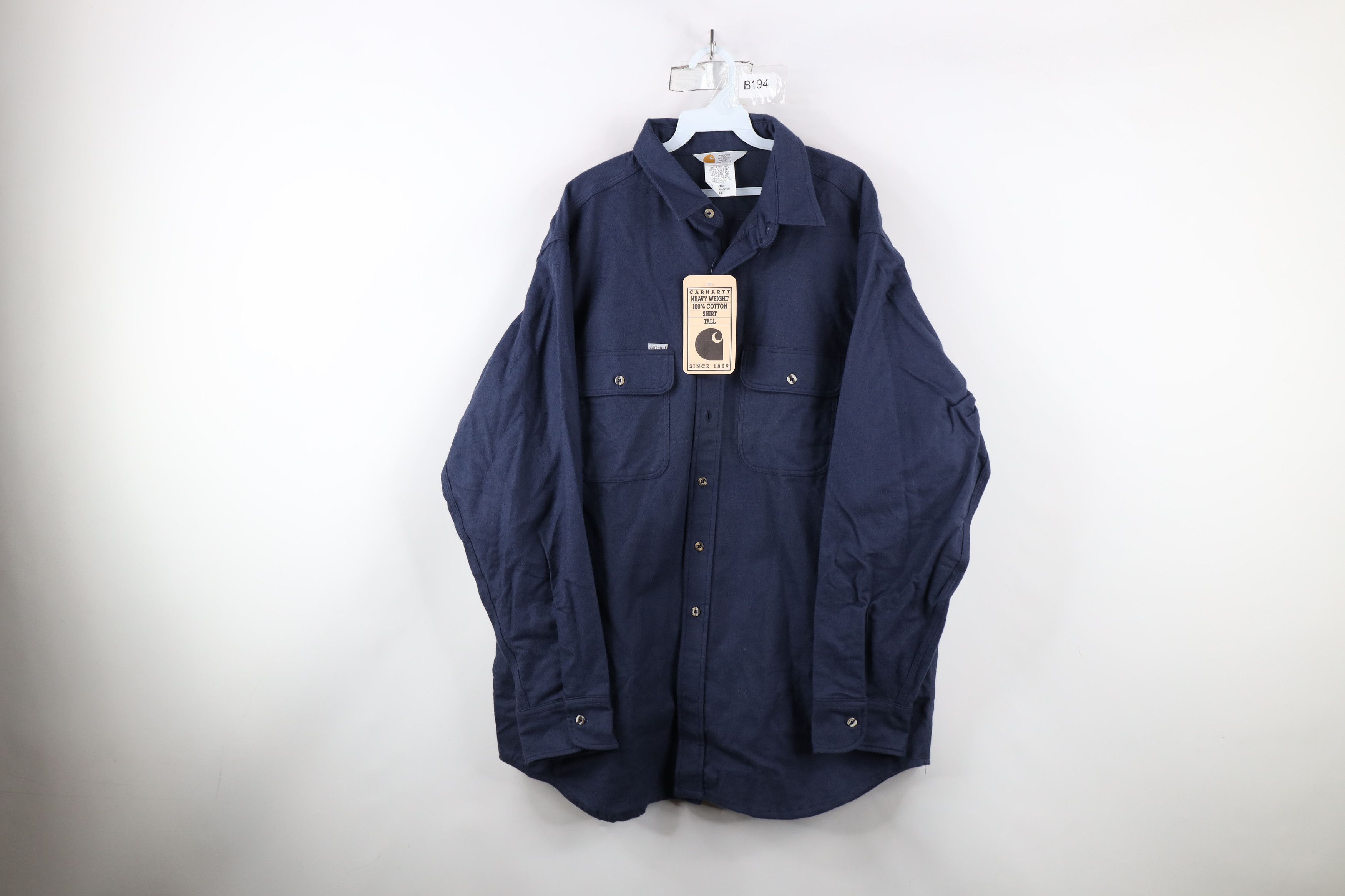 Carhartt × Vintage Deadstock Vintage 90s Carhartt Chamois Cloth Button Shirt Size US XXL / EU 58 / 5 - 1 Thumbnail