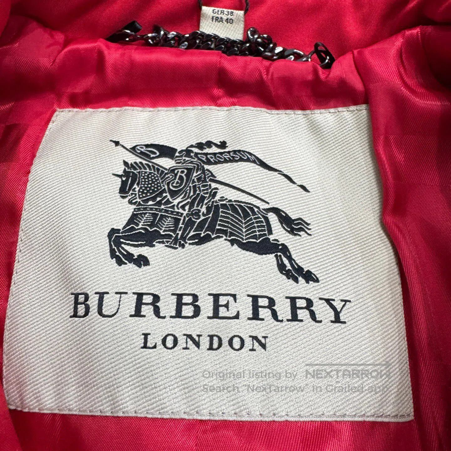 Burberry BURBERRY Red trench coat| Size XL / US 12-14 / IT 48-50 - 3 Thumbnail