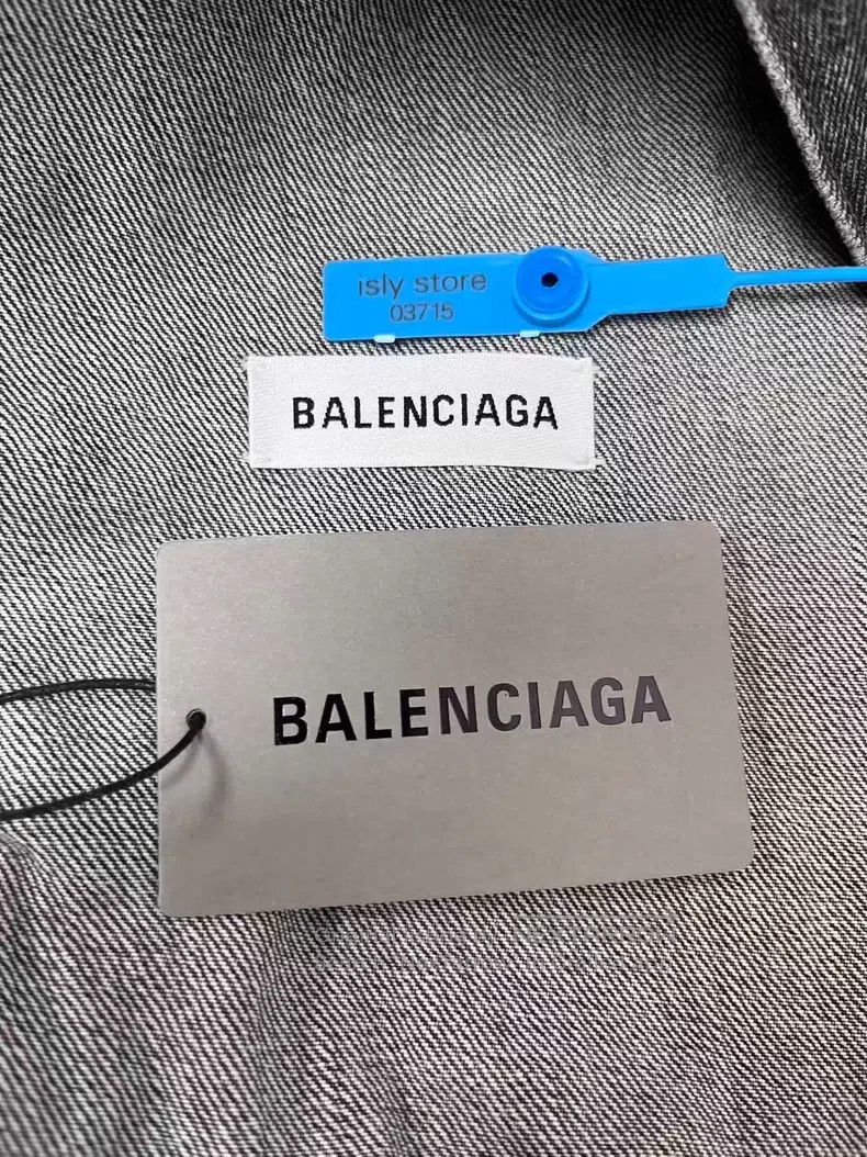 Balenciaga Balenciaga Emblem Letter Denim Jacket Size US XXS / EU 40 - 5 Thumbnail