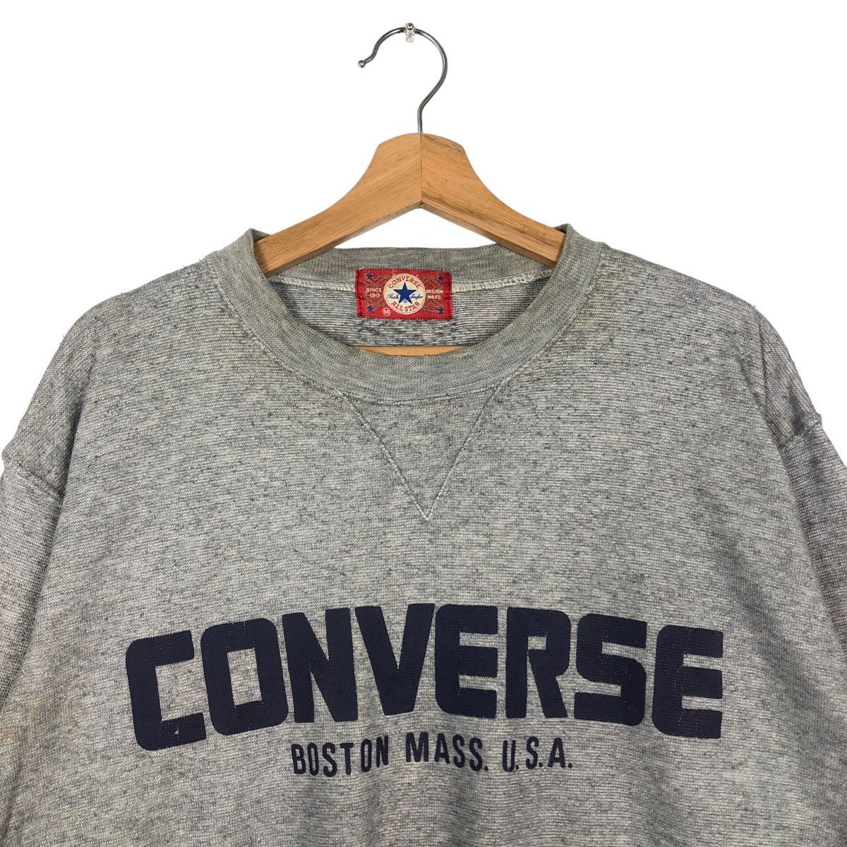 Japanese Brand 🔥90’s Vintage Sweatshirt Converse All Star Boston Mass Size US M / EU 48-50 / 2 - 3 Thumbnail