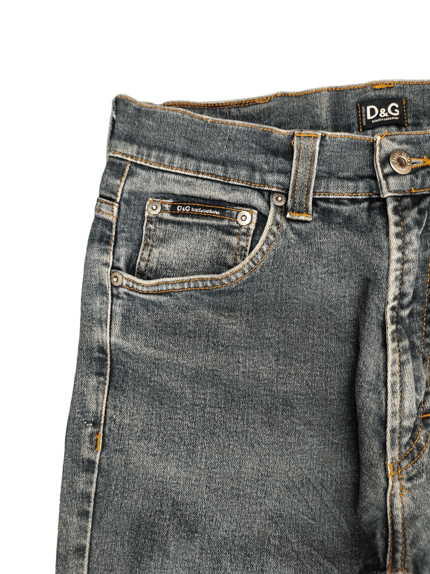 Dolce & Gabbana Vintage Dolce & Gabbana Sand Wash High Rise Denim Jeans Size 30" / US 8 / IT 44 - 4 Thumbnail