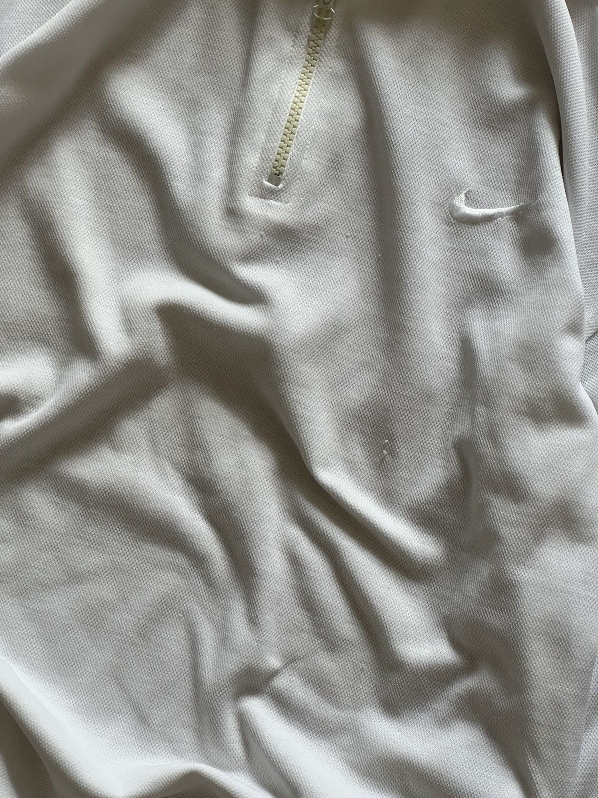 Nike × Vintage Nike vintage drill zip sweatshirt 1/3 zip white 00s Size US L / EU 52-54 / 3 - 5 Thumbnail
