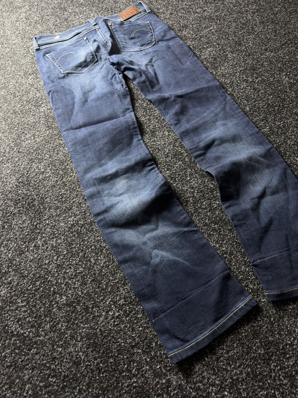 G-Star Vintage 00s Y2K G-Star RAW Straight Jeans Dark Wash Size 29" - 14 Thumbnail