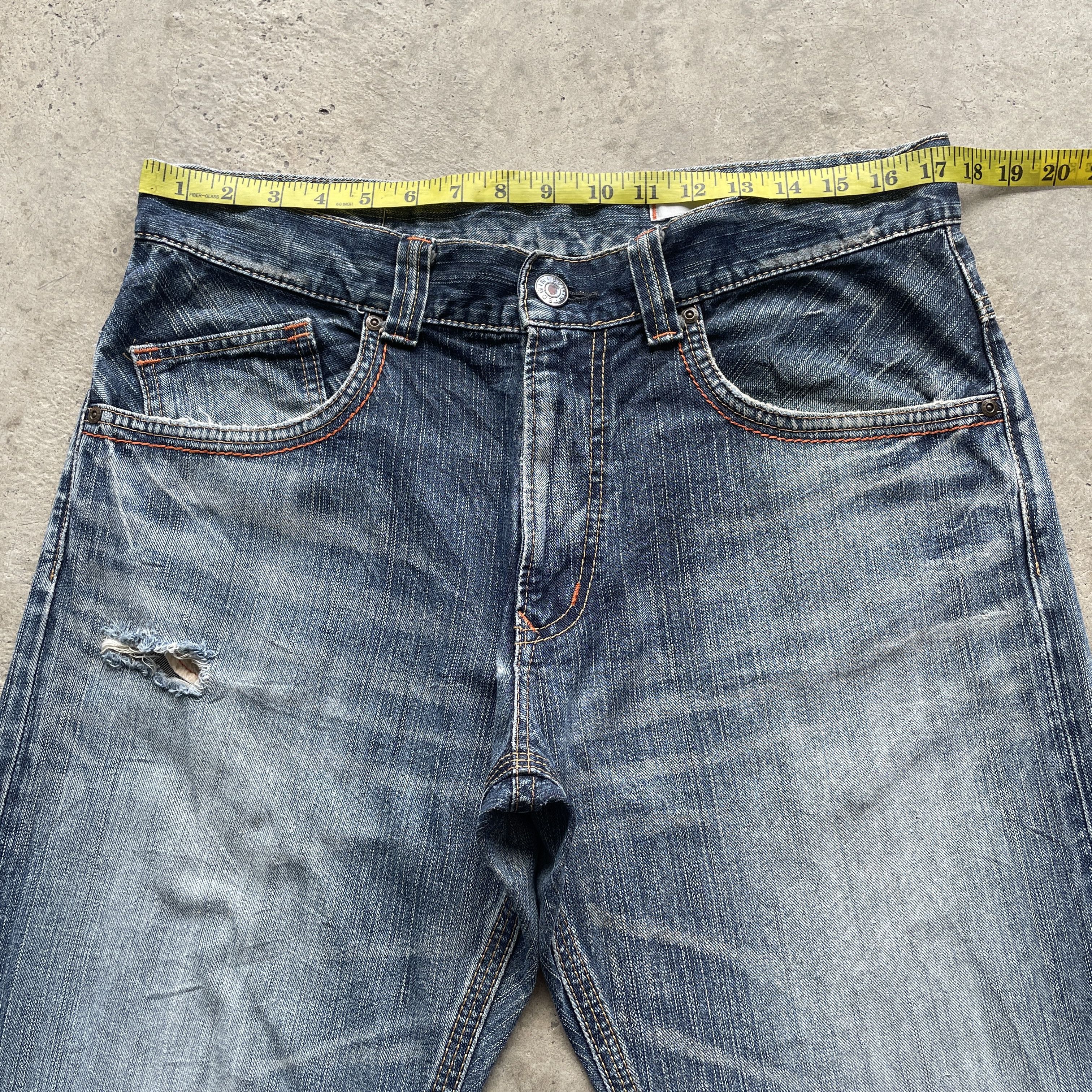 Edwin × Japanese Brand VINTAGE EDWIN XV-S DISTRESSED FADED BAGGY JEANS PANTS W35 Size US 35 - 5 Thumbnail