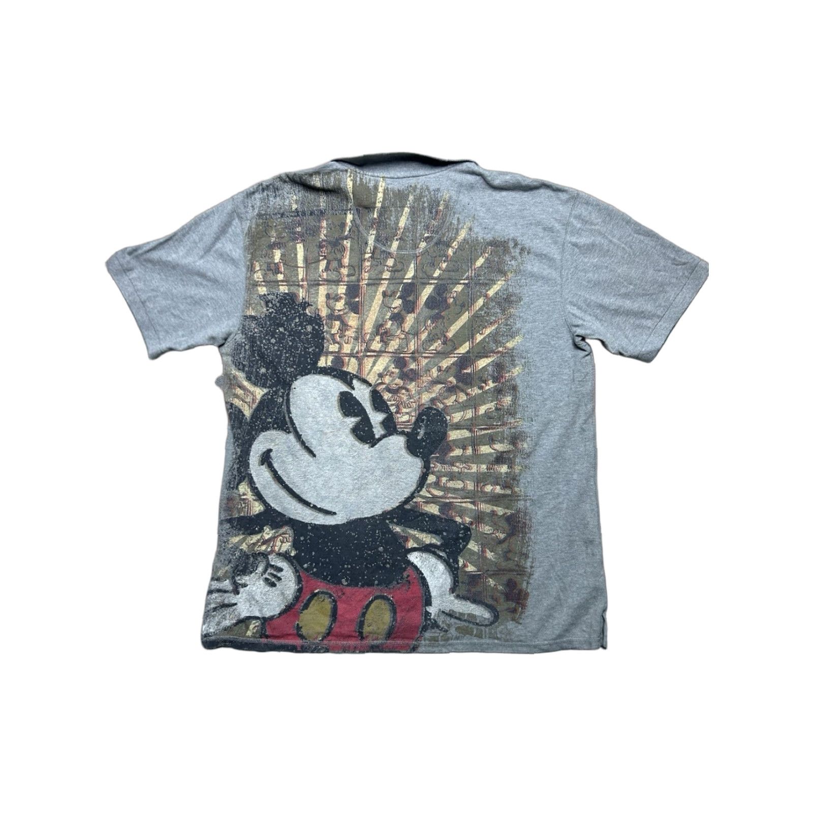 Vintage Mickey Mouse Polo Shirt Disney 3D Graphic Cotton Soft Men’s XL Short Sleeve Gray Polo Mens XL 3D Mickey Mouse Shirt Size US XL / EU 56 / 4 - 1 Thumbnail