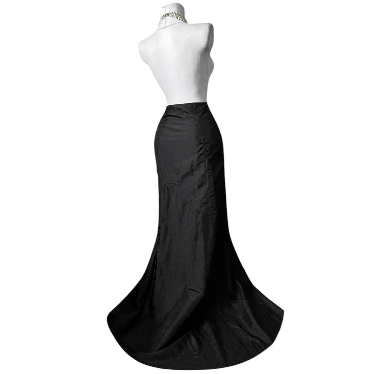 Vintage Avant Garde maxi draped nylon skirt Size 25" / US 0 / IT 36 - 2 Thumbnail