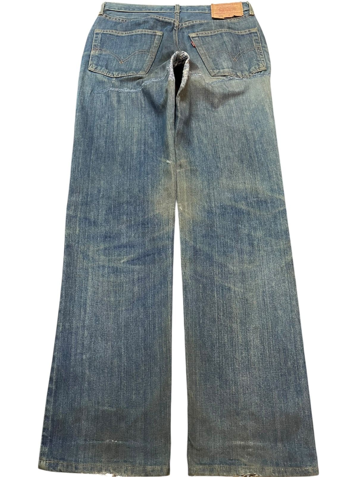 Levi's Vintage Clothing Vintage Levi’s 552 Mossy Green Reconstructed Denim Size US 29 - 6 Thumbnail