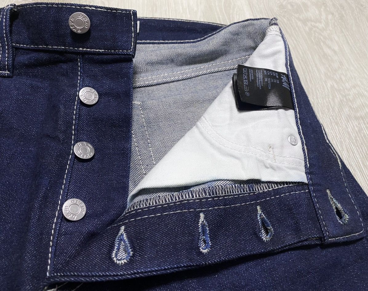 Eytys Unisex Eytys H&M Red Selvedge Navy Cotton Heavy Denim Jeans Size US 28 / EU 44 - 16 Thumbnail