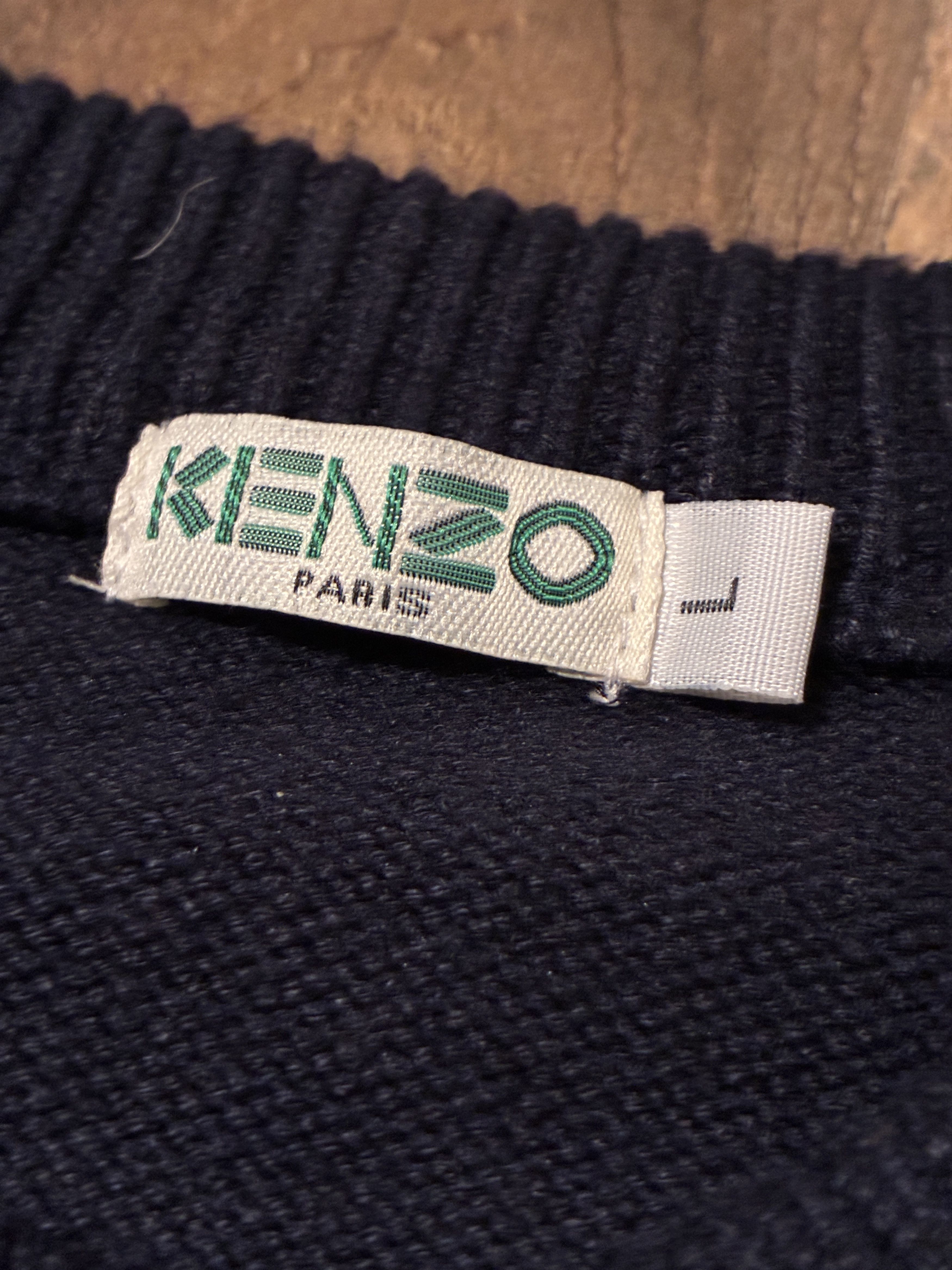Kenzo Kenzo Paris Sweater Women Large Wool Mohair Letter Block Size L / US 10 / IT 46 - 2 Thumbnail