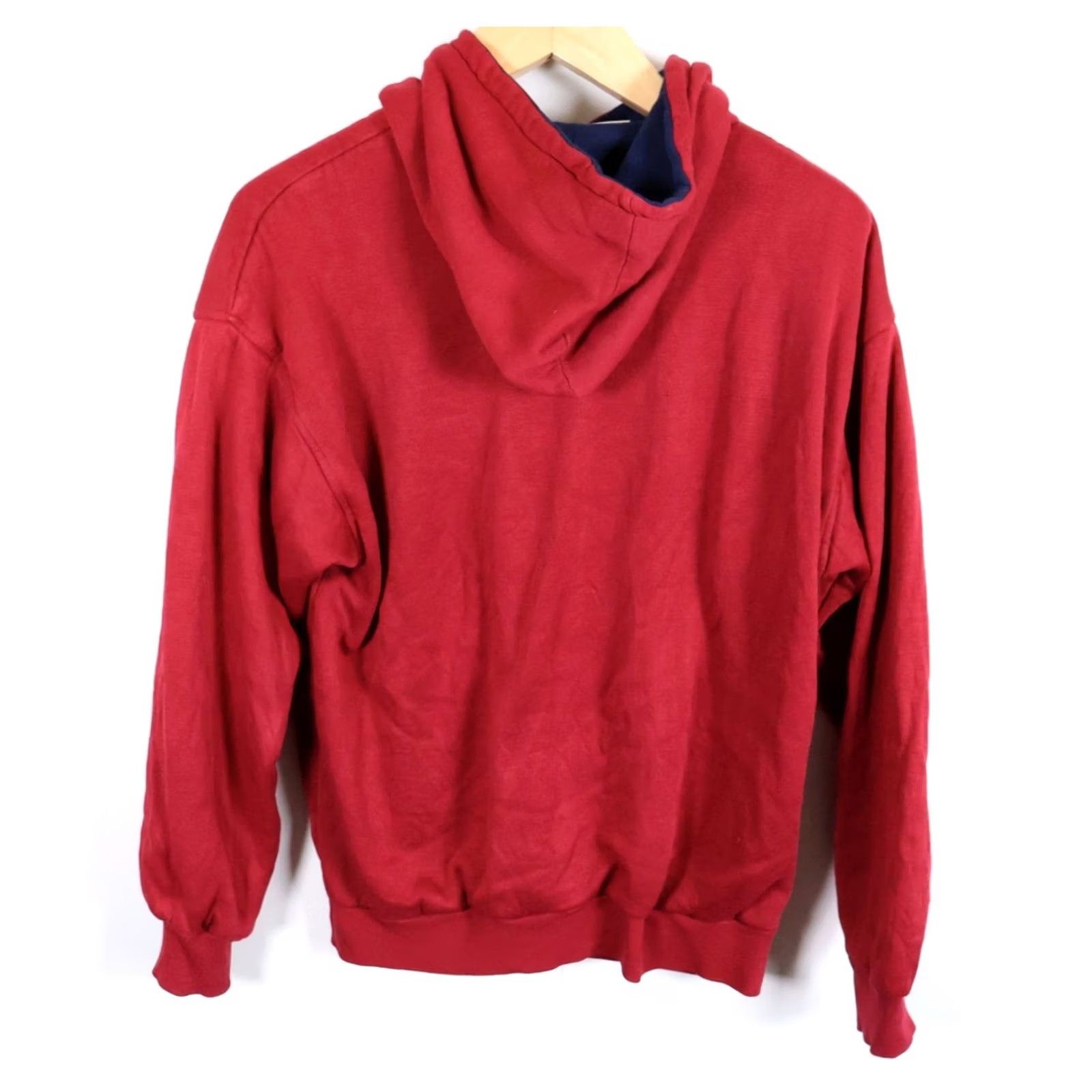 McGregor VINTAGE MacGregor Hoodie Men’s Medium Red Pullover Thermal Lined 90s Sweatshirt VTG Size US M / EU 48-50 / 2 - 2 Thumbnail