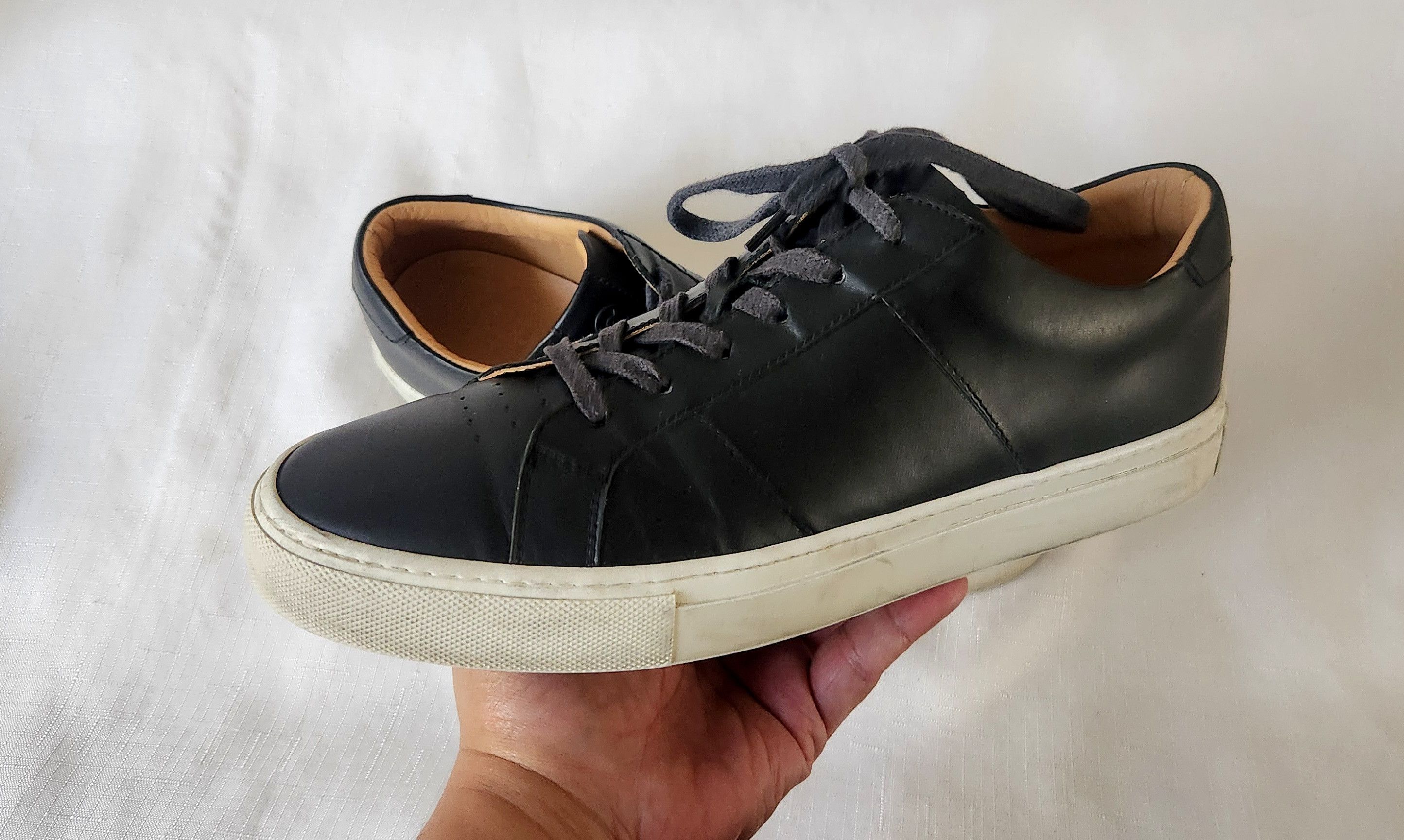 Greats Greats Brooklyn Royale NERO Black Leather Sneakers Size 10.5 Size US 10.5 / EU 43-44 - 1 Thumbnail
