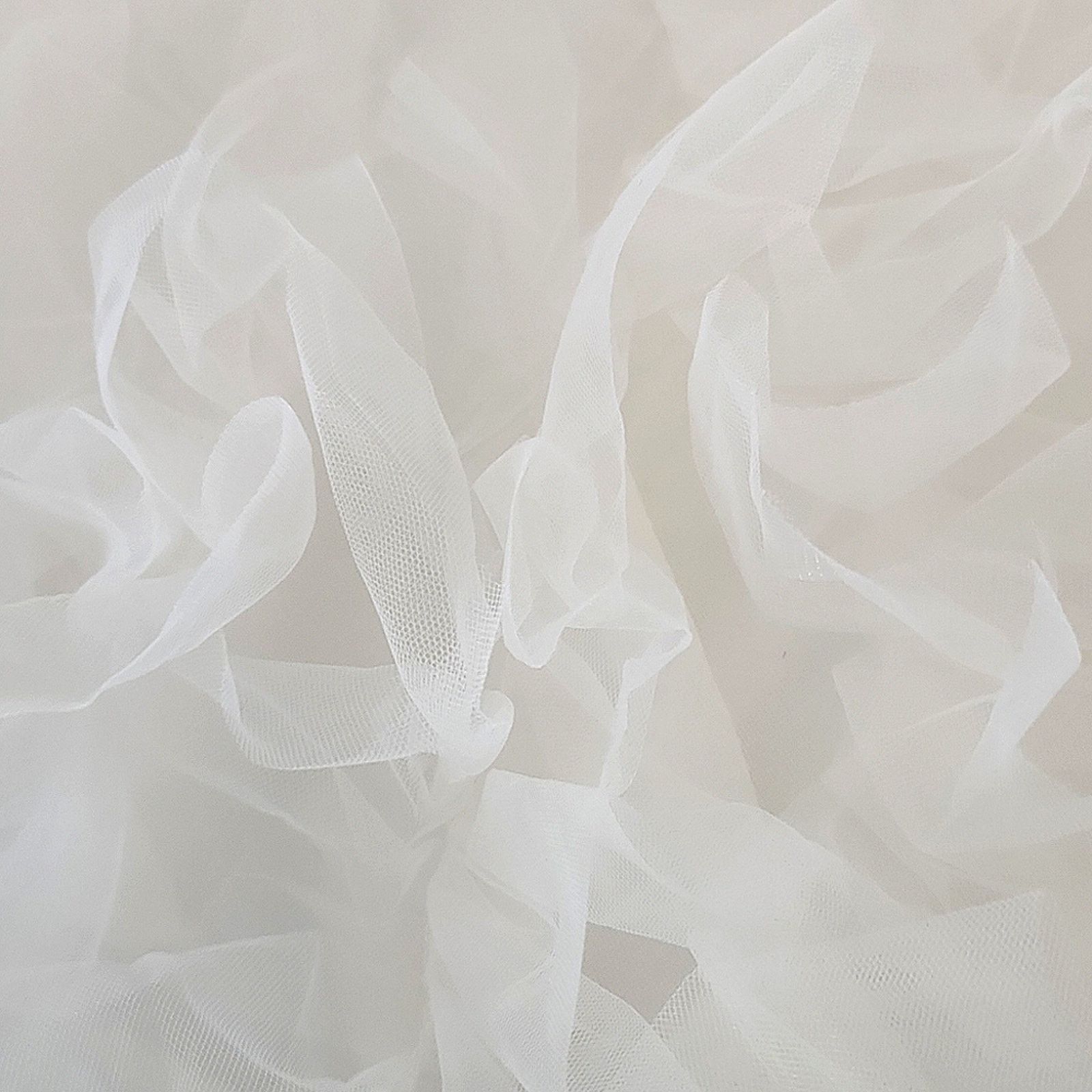 Other BRIGHT WHITE ☆ FLUFFY TULLE ☆ CROPPED SHRUG 5x ☆ NWT Size 4XL / US 24-26 - 6 Thumbnail