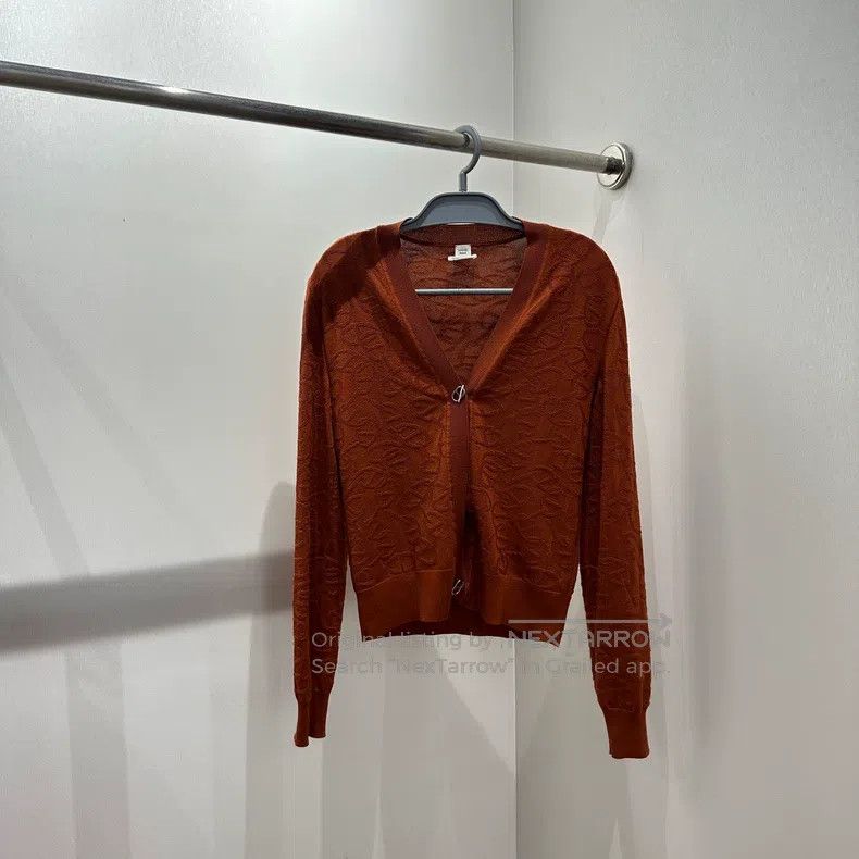 Hermes Hermes Full print pig nose hidden pattern knit cardigan Size XXS / US 00 / IT 34 - 1 Thumbnail