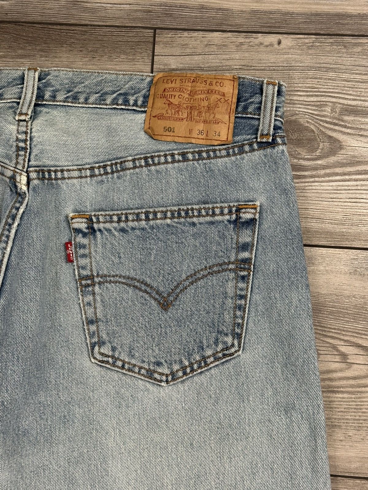 Levi's Vintage 90’s Levis 501 Jeans Size US 35 - 6 Thumbnail