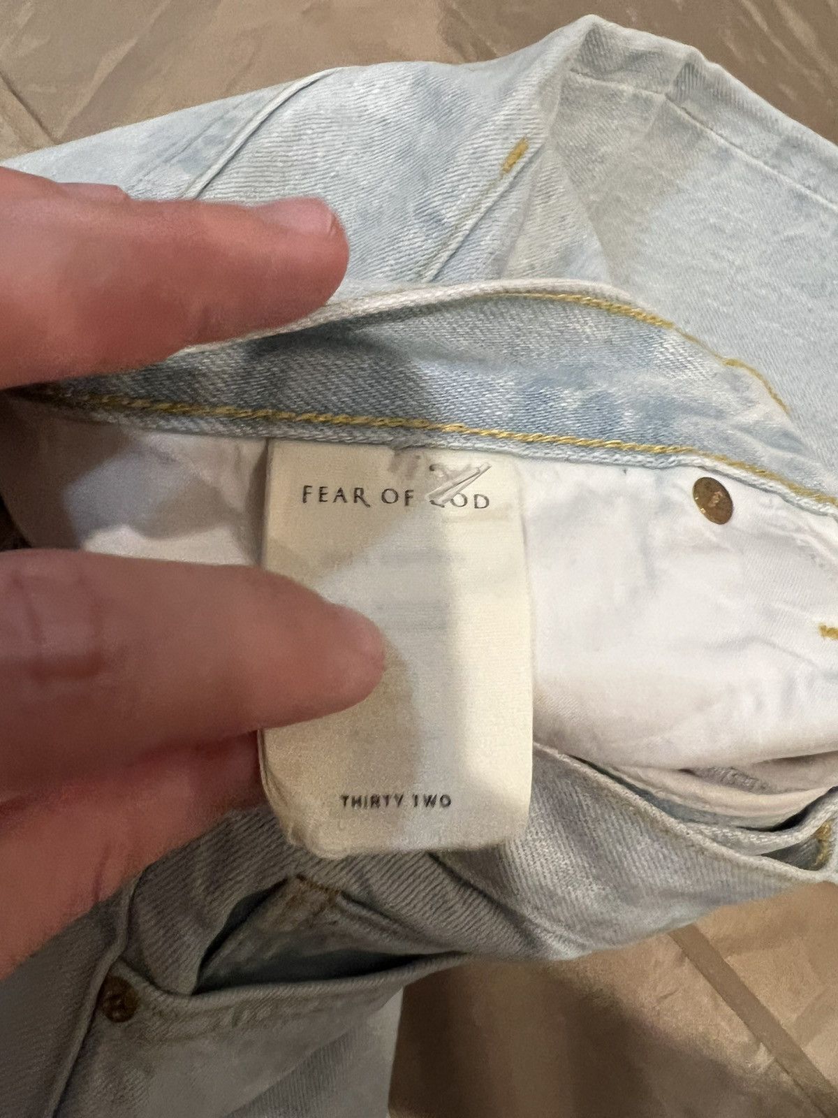 Fear of God Fear of God Blue Distressed Zipped Hem Slim Fit size 32 Size US 32 / EU 48 - 5 Thumbnail
