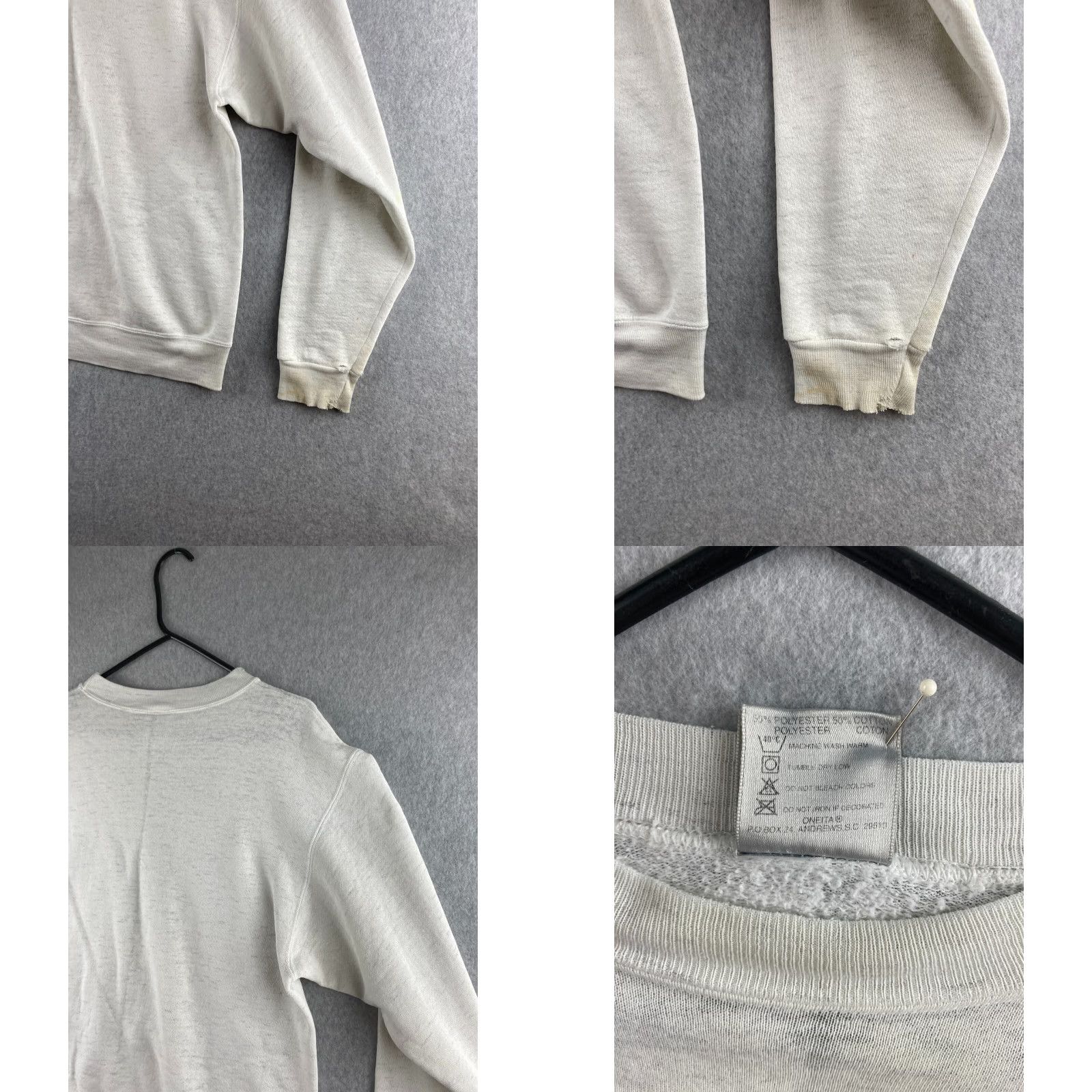 Vintage VINTAGE Oneita Sweatshirt Shirt Mens M White San Diego Pullover Graphic Print Logo All Seasons Breathable Hooded 90s Art San Diego Bay Mens Size US M / EU 48-50 / 2 - 11 Thumbnail