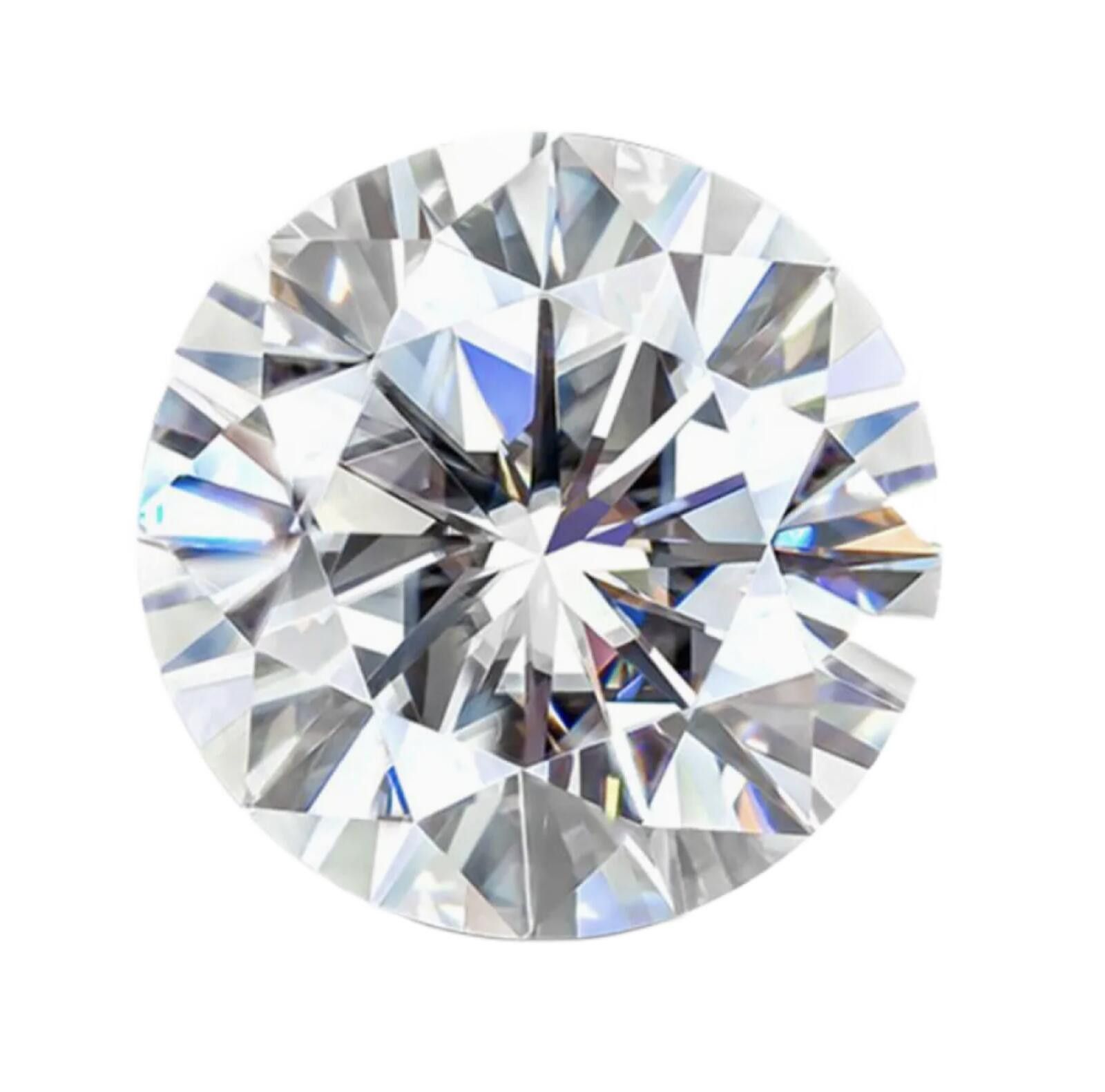 Other 1 Ct Moissanite Clear White D VVS Round Brilliant Cut Size ONE SIZE - 1 Thumbnail