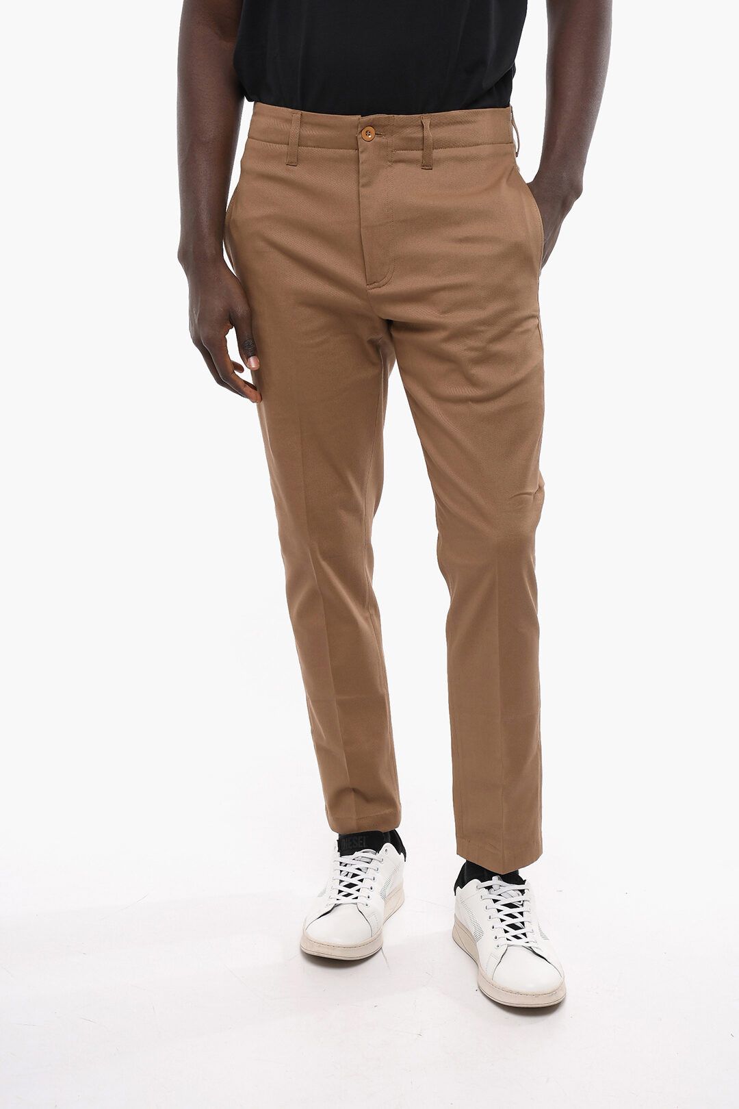 image of Department 5 Og1Mm0424 Cotton Twill Off Pant In Brown, Men's (Size 30)