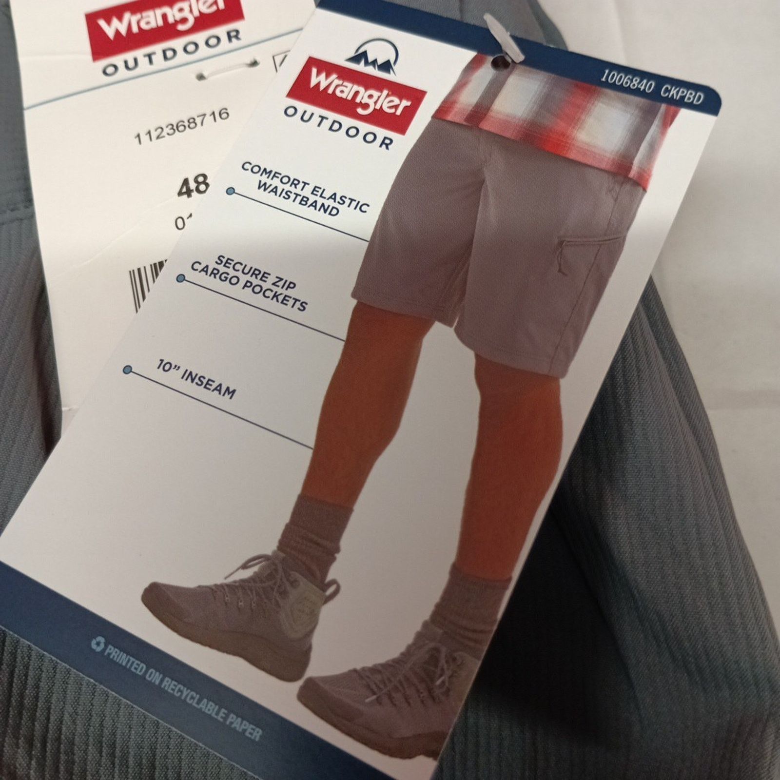 Wrangler Wrangler Men's Field Utility Shorts Size 48 Gray Relaxed Fit Size US 44 / EU 60 - 3 Thumbnail