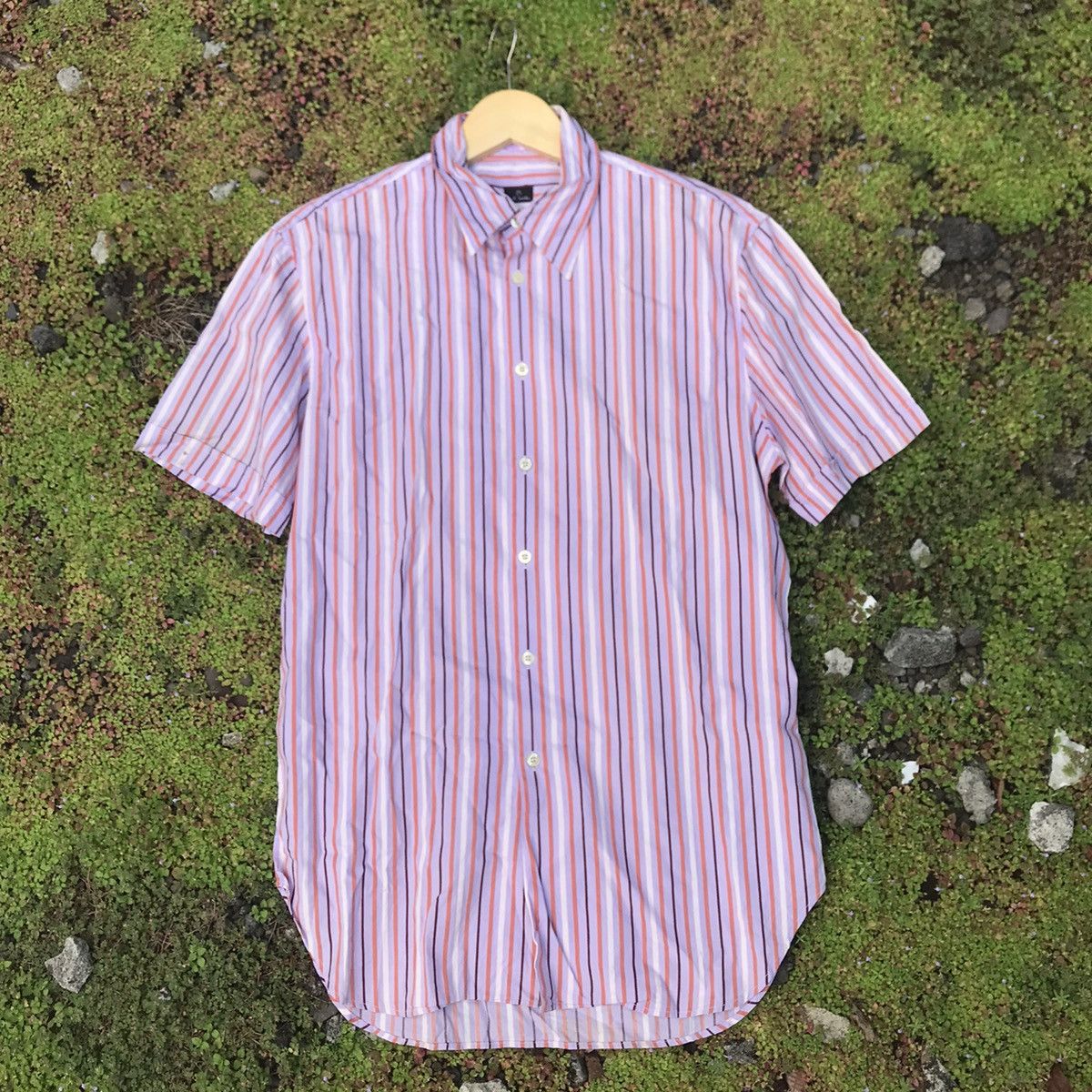 Paul Smith Vintage Paul Smith of london Candy Stripes Short Shirt Size US M / EU 48-50 / 2 - 10 Thumbnail